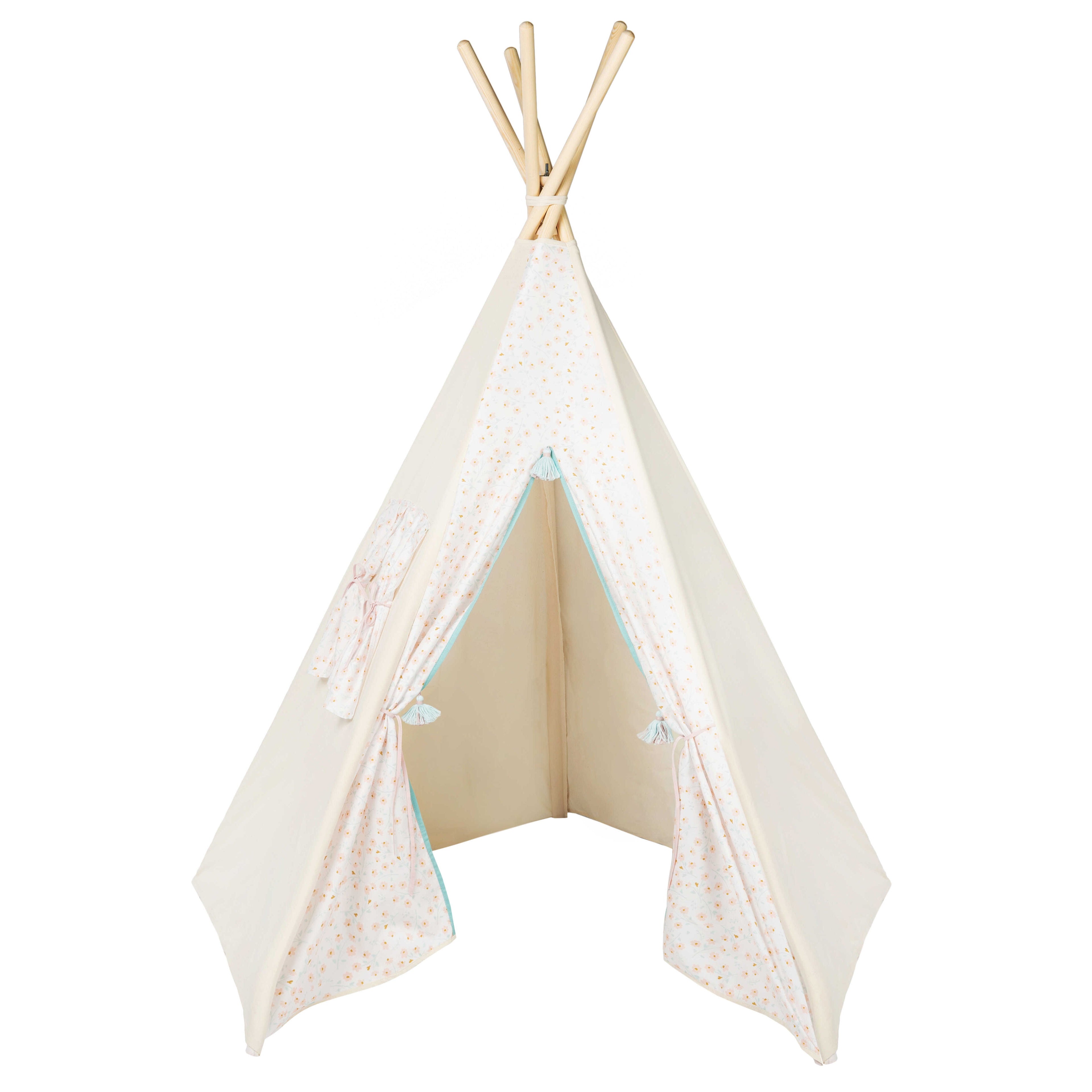 eepee Tent with Flowers | Teepee Flower | Kids Teepee | Teepee Tent for Kids | Teepee Tent for Babies and Toddlers | Flower Tent | Kids Teepee Tent | Teepee Tent for Girls |