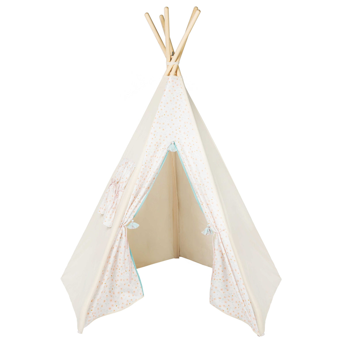 eepee Tent with Flowers | Teepee Flower | Kids Teepee | Teepee Tent for Kids | Teepee Tent for Babies and Toddlers | Flower Tent | Kids Teepee Tent | Teepee Tent for Girls |