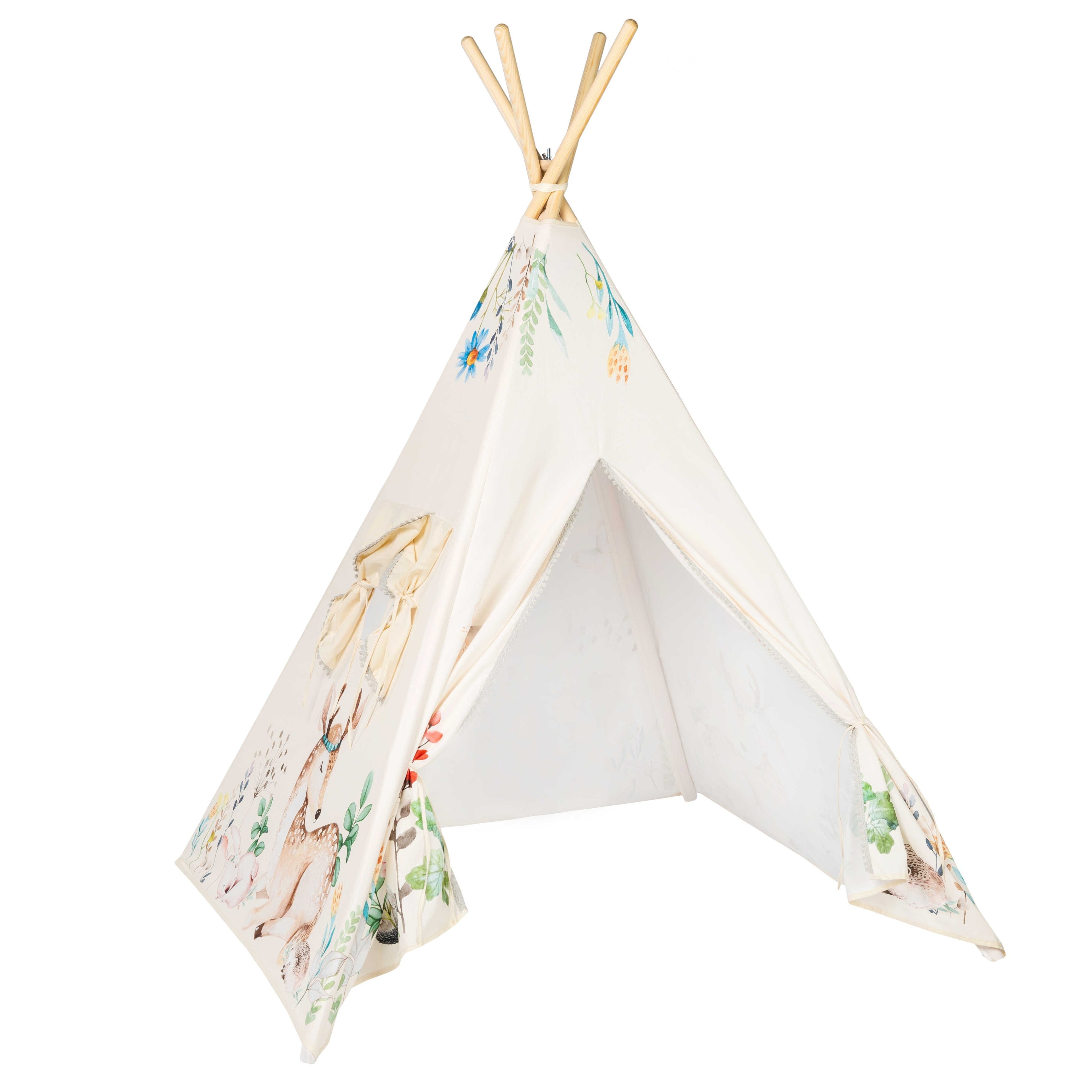 Kids Tipi Tent - Happy Forest
