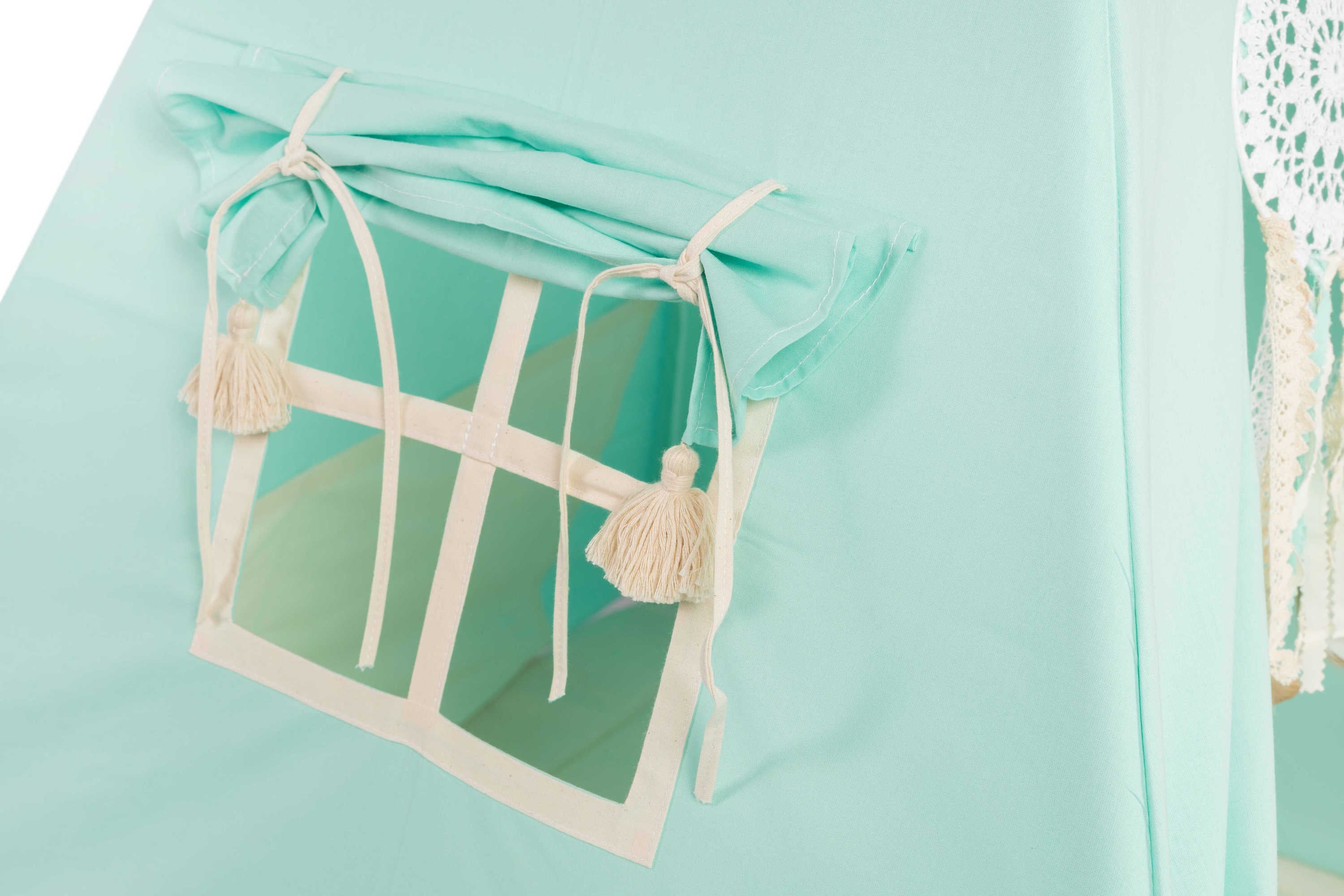 Mint Teepee Tent | Teepee Mint | Kids Teepee | Teepee Tent for Kids | Teepee Tent for Babies & Toddlers | Mint Tent | Kids Teepee Tent | Teepee Tent for Boys & Girls |
