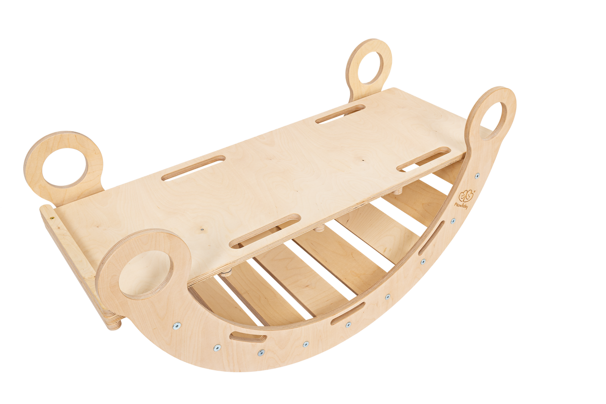 Rocker Natural - Wooden Toddler Indoor Climbing Frame for Kids