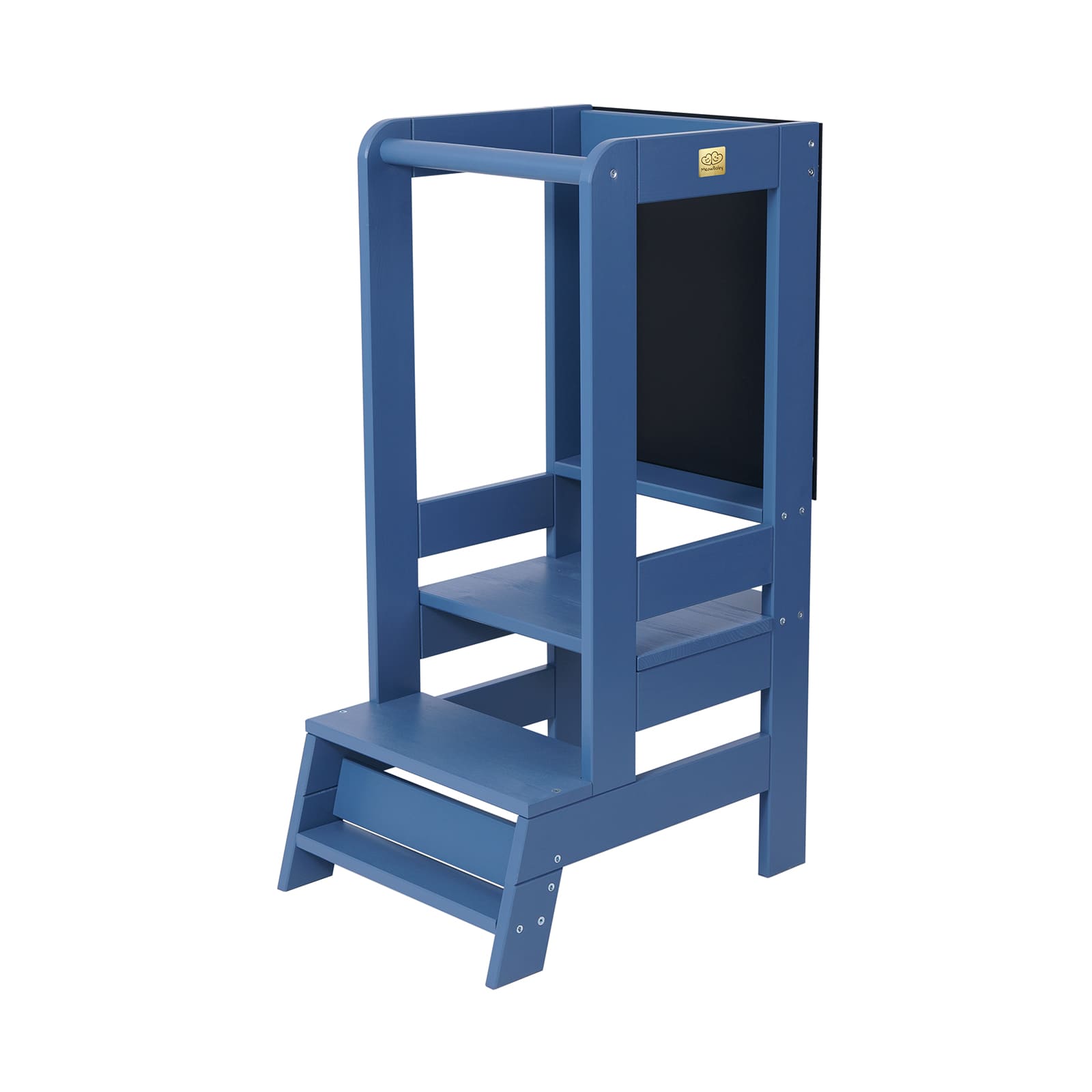 MeowBaby® Wooden Kitchen Nursery Step Stool for Kids