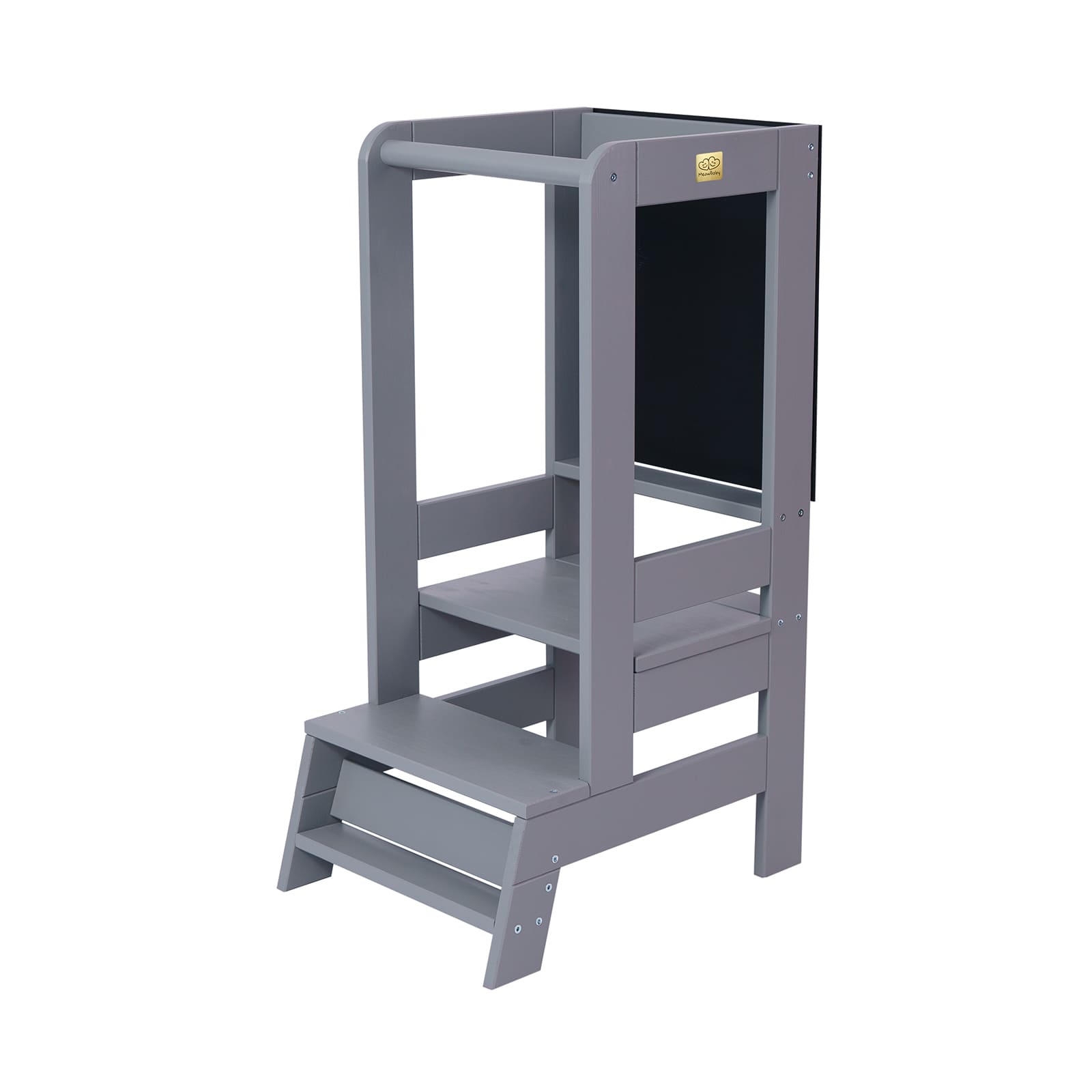 MeowBaby® Wooden Kitchen Nursery Step Stool for Kids