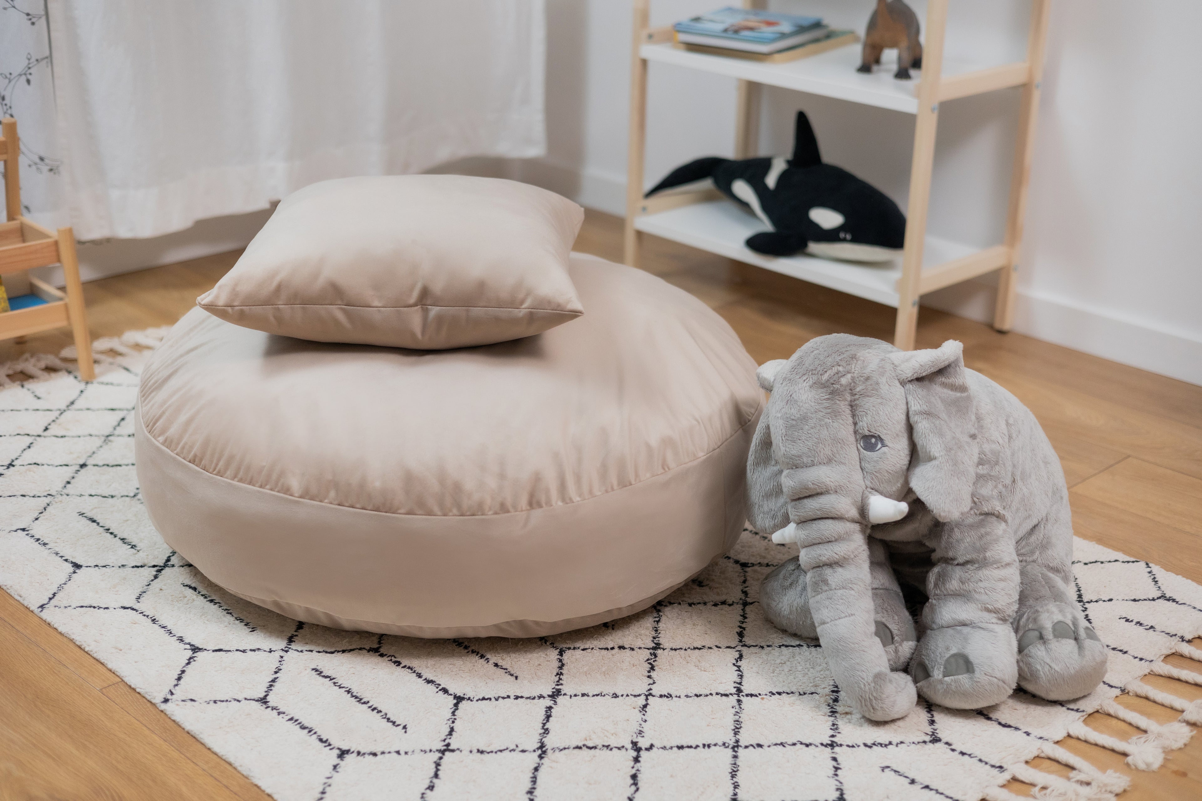 Large Kids Cocoon Swing - Truffle Pom-Pom