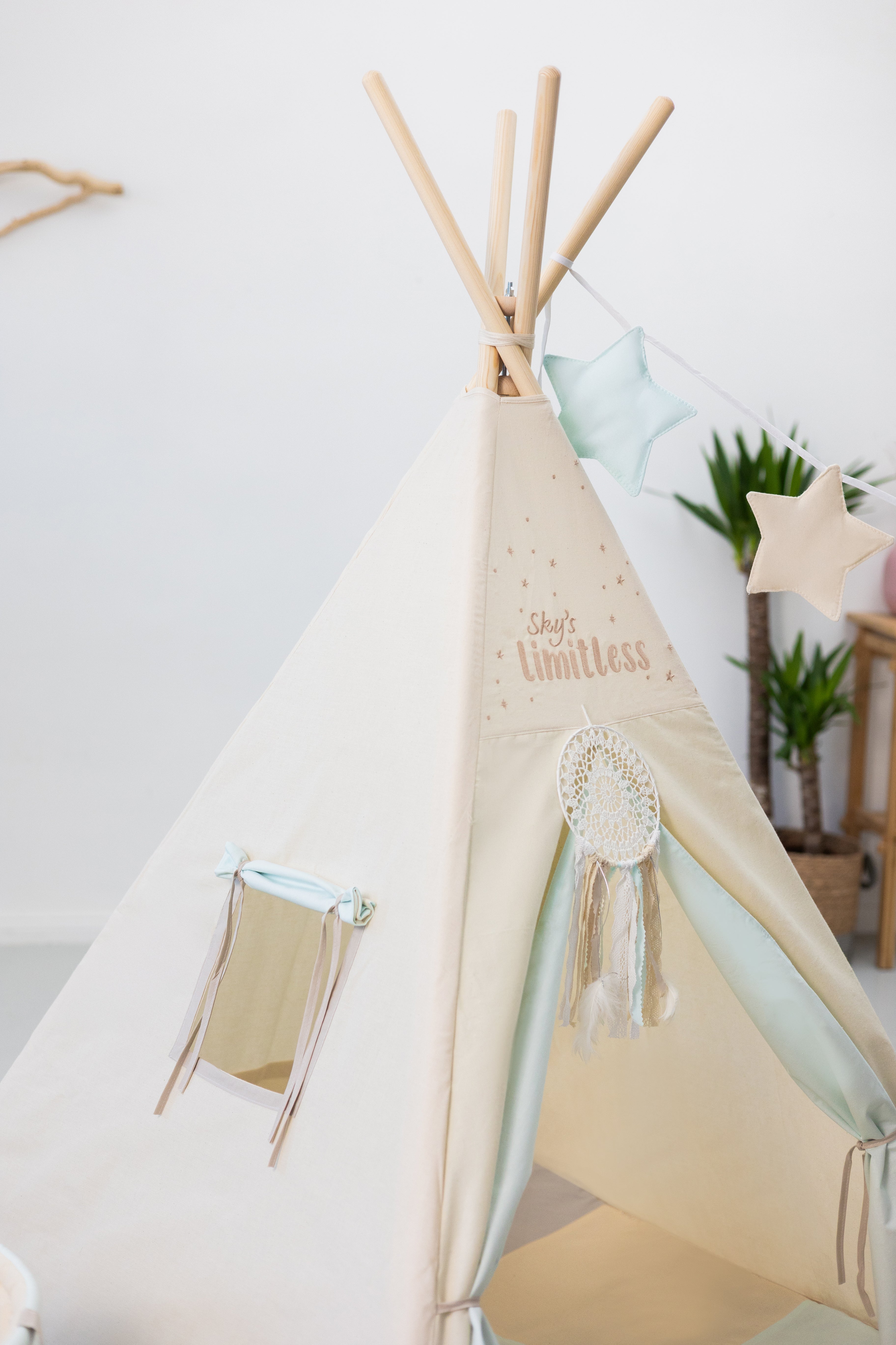 Kids Teepee - Pastel Sky Palace
