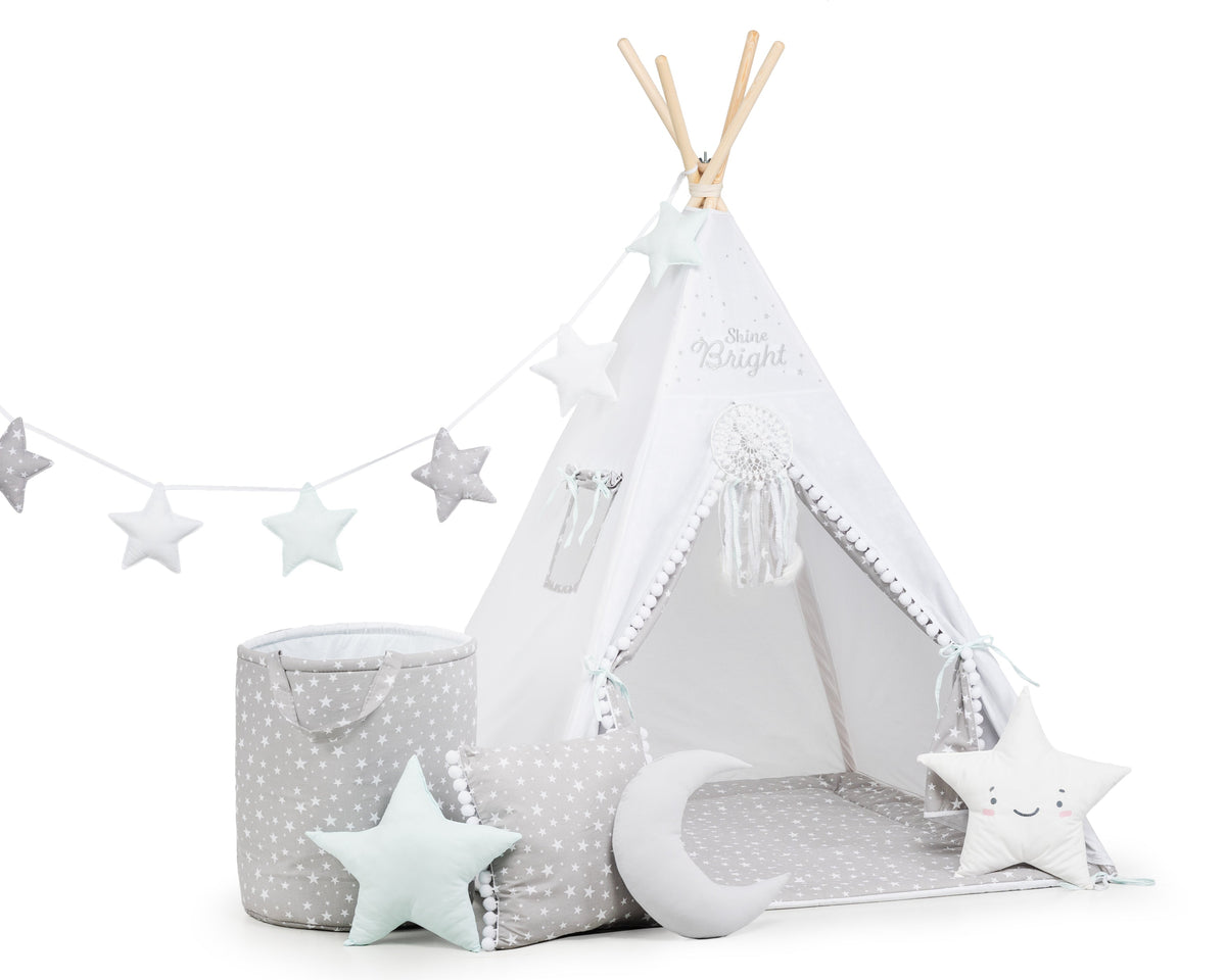 Grey Teepee Tent | Teepee Grey | Kids Teepee | Teepee Tent for Kids | Baby Teepee Tent | Grey Tent | Kids Teepee Tent | Teepee Tent for Boys | Teepee Tent for Girls |