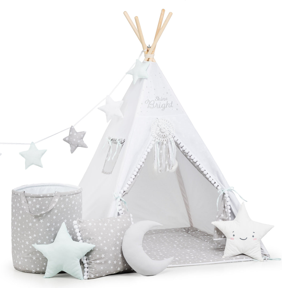 Grey Teepee Tent | Teepee Grey | Kids Teepee | Teepee Tent for Kids | Baby Teepee Tent | Grey Tent | Kids Teepee Tent | Teepee Tent for Boys | Teepee Tent for Girls |