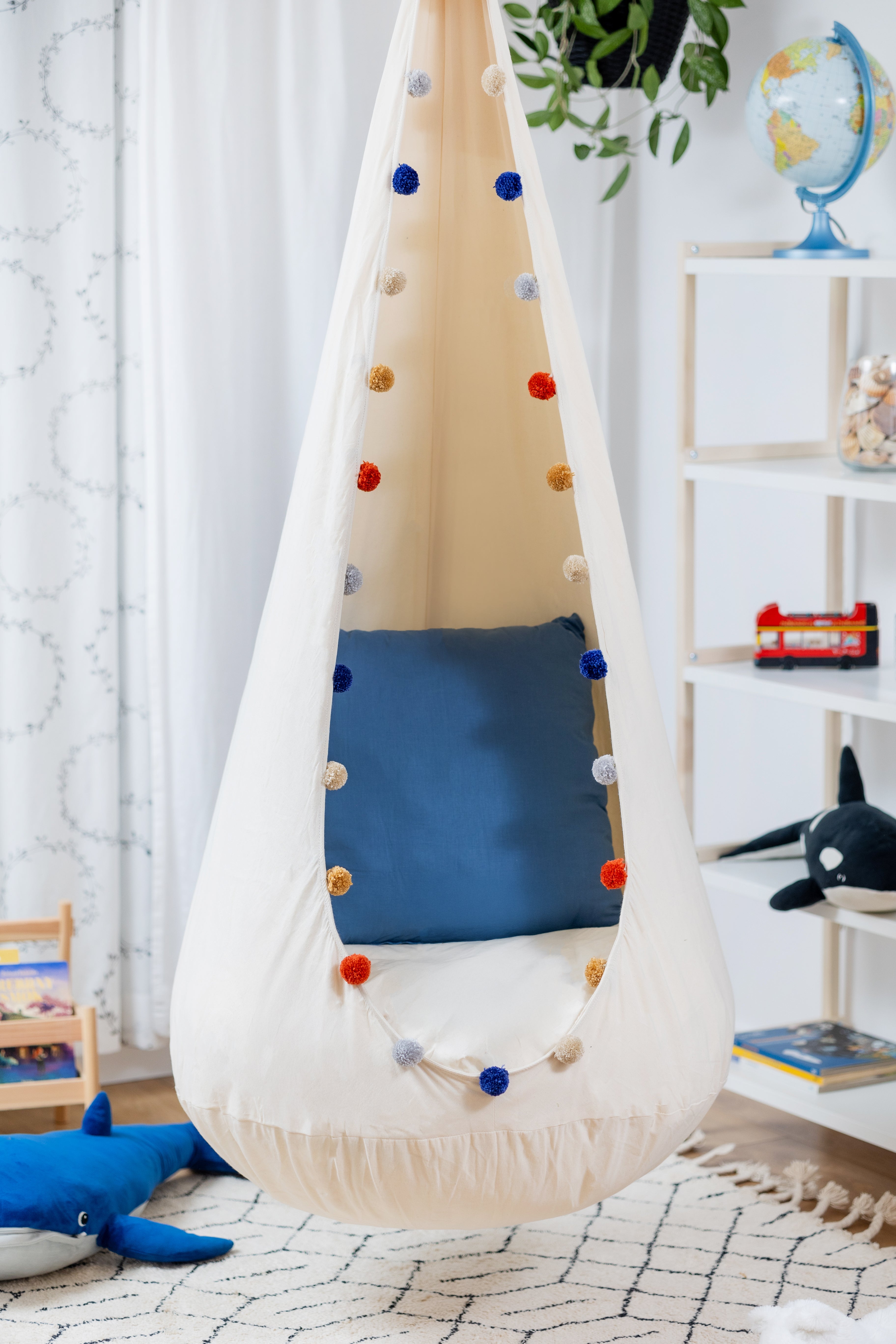 Large Kids Cocoon Swing - Happy PomPoms