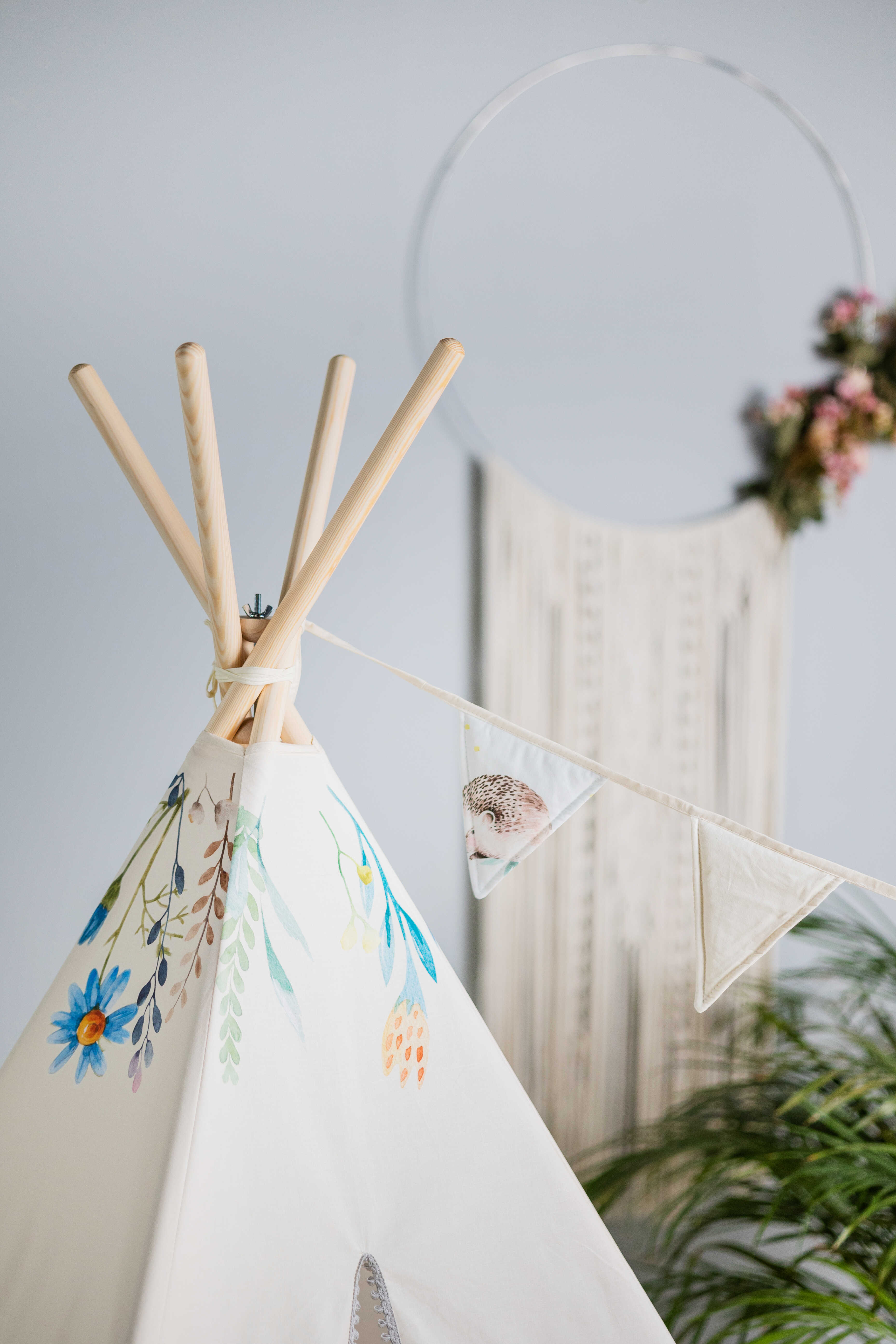 Kids Tipi Tent - Happy Forest
