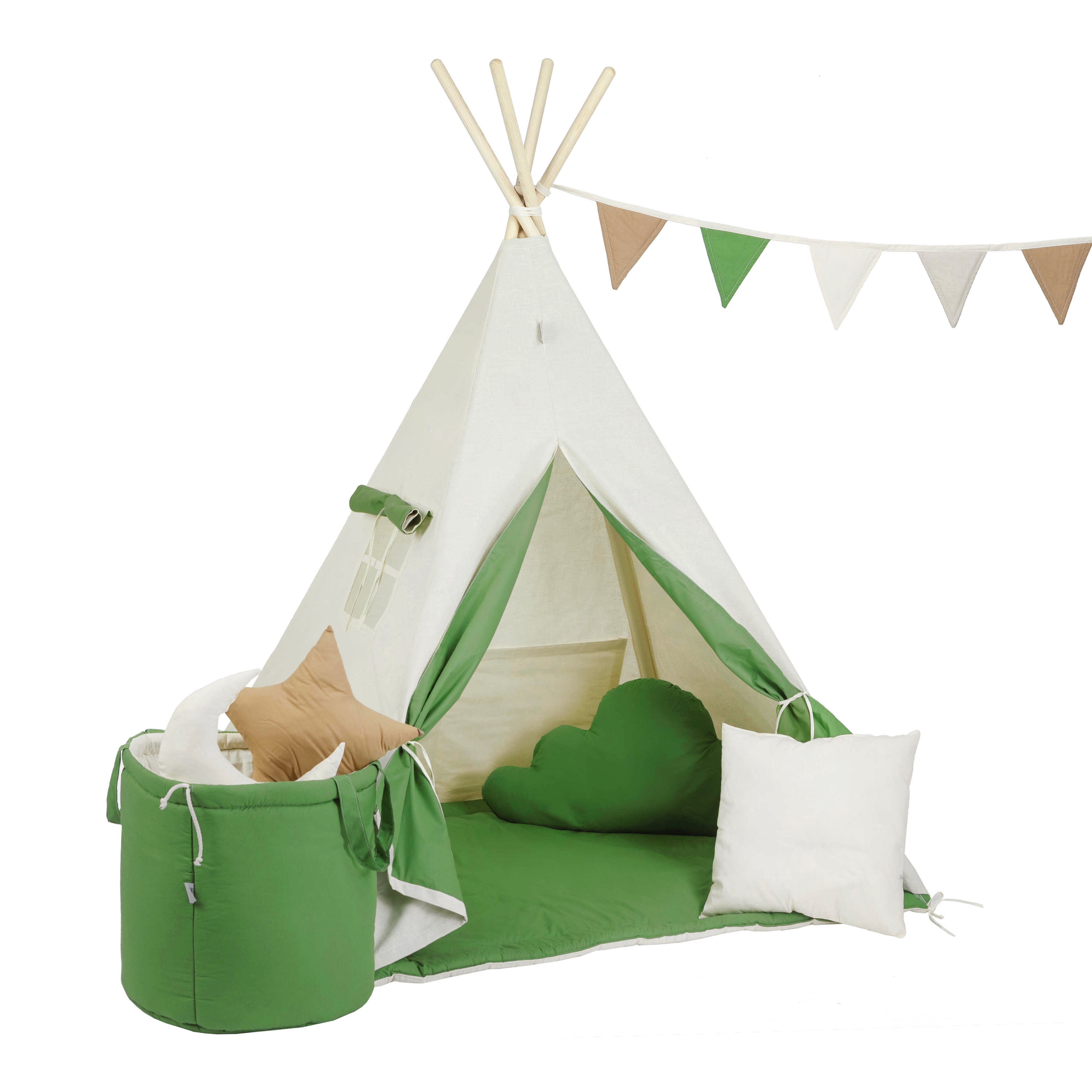 Green Teepee Tent | Teepee Green | Kids Teepee | Teepee Tent for Kids | Teepee Tent for Babies and Toddlers | Green Tent | Kids Teepee Tent | Teepee Tent for Boys & Girls |