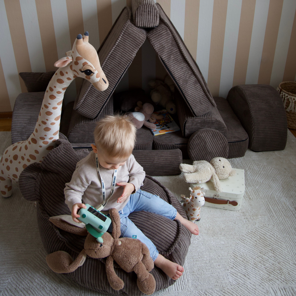MeowBaby® Aesthetic Sako Bag Teddy - Bean Bag for Kids