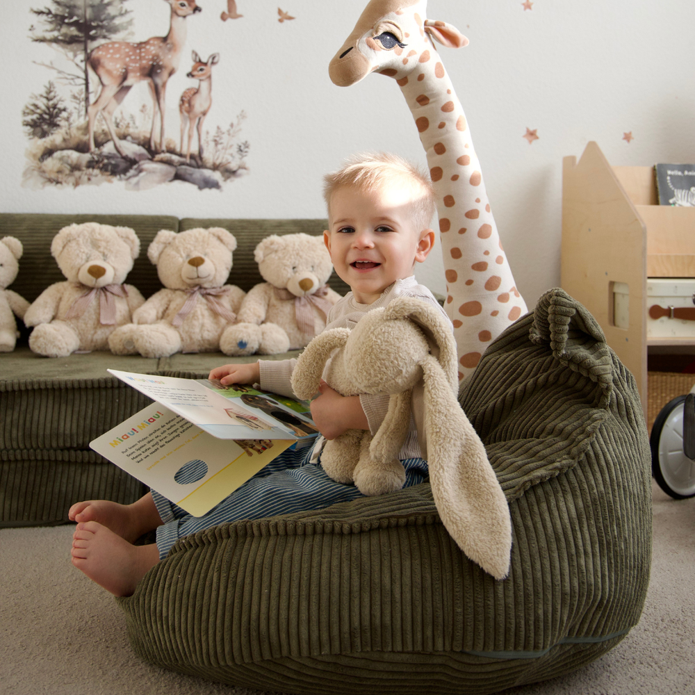 MeowBaby® Aesthetic Sako Bag Teddy - Bean Bag for Kids