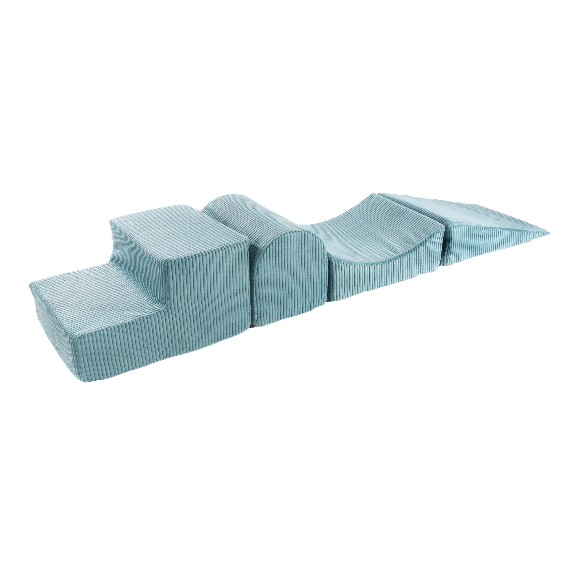 MeowBaby Soft Play Corduroy blocks | corduroy soft play blocks | corduroy soft lay elements | soft play blocks for baby and toddler | turquoise soft play blocks |