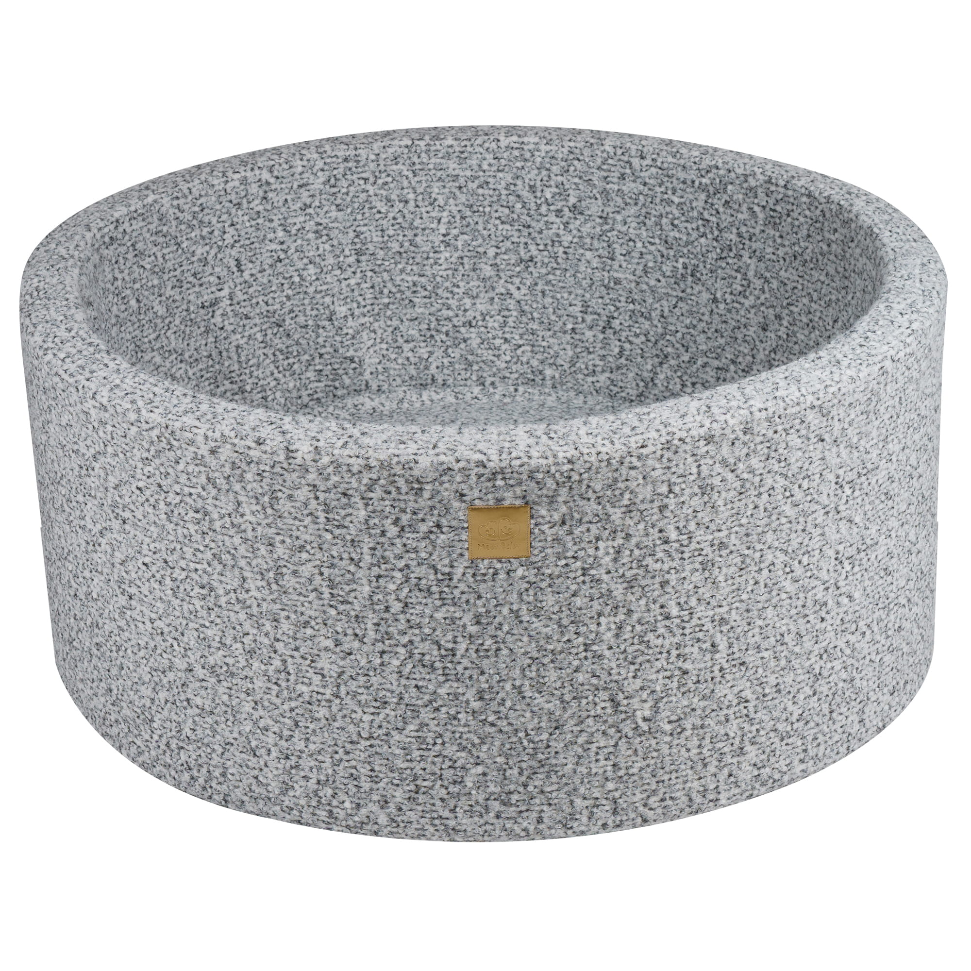MeowBaby® Marled Grey BOUCLE Ball Pit + 300 Balls - 90x40cm