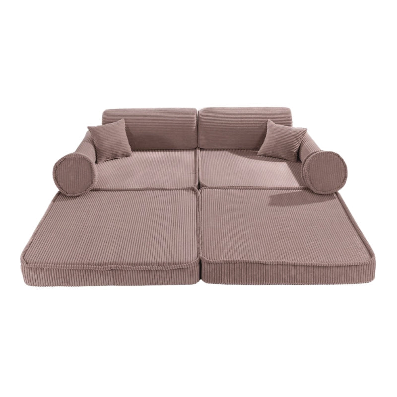 MeowBaby® Kids Play Sofa PREMIUM | Modular Play Couch | Corduroy