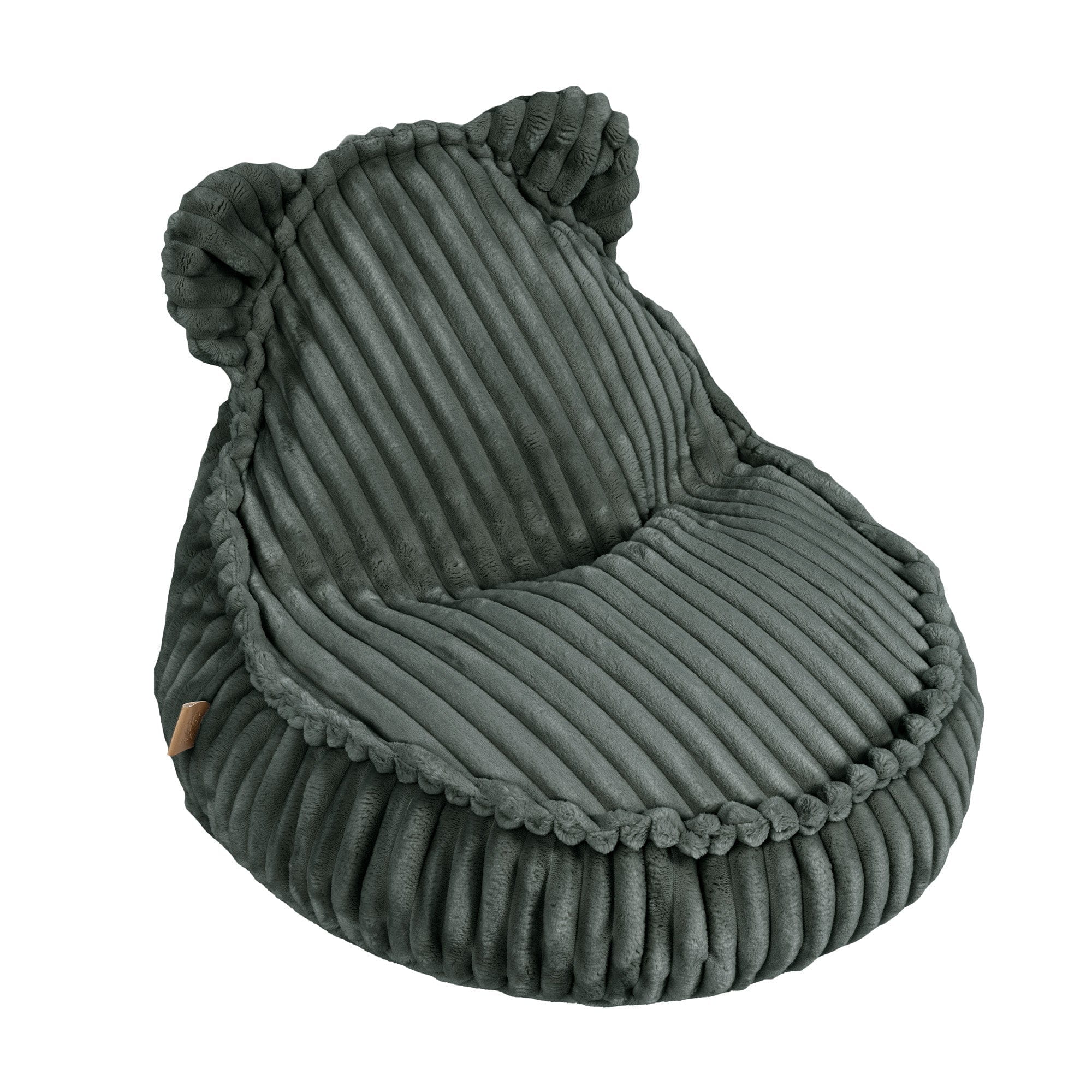 green MeowBaby CHURROS Sako Bag Teddy | bean bag for kids | kids pouf teddy | pouffe for kids |