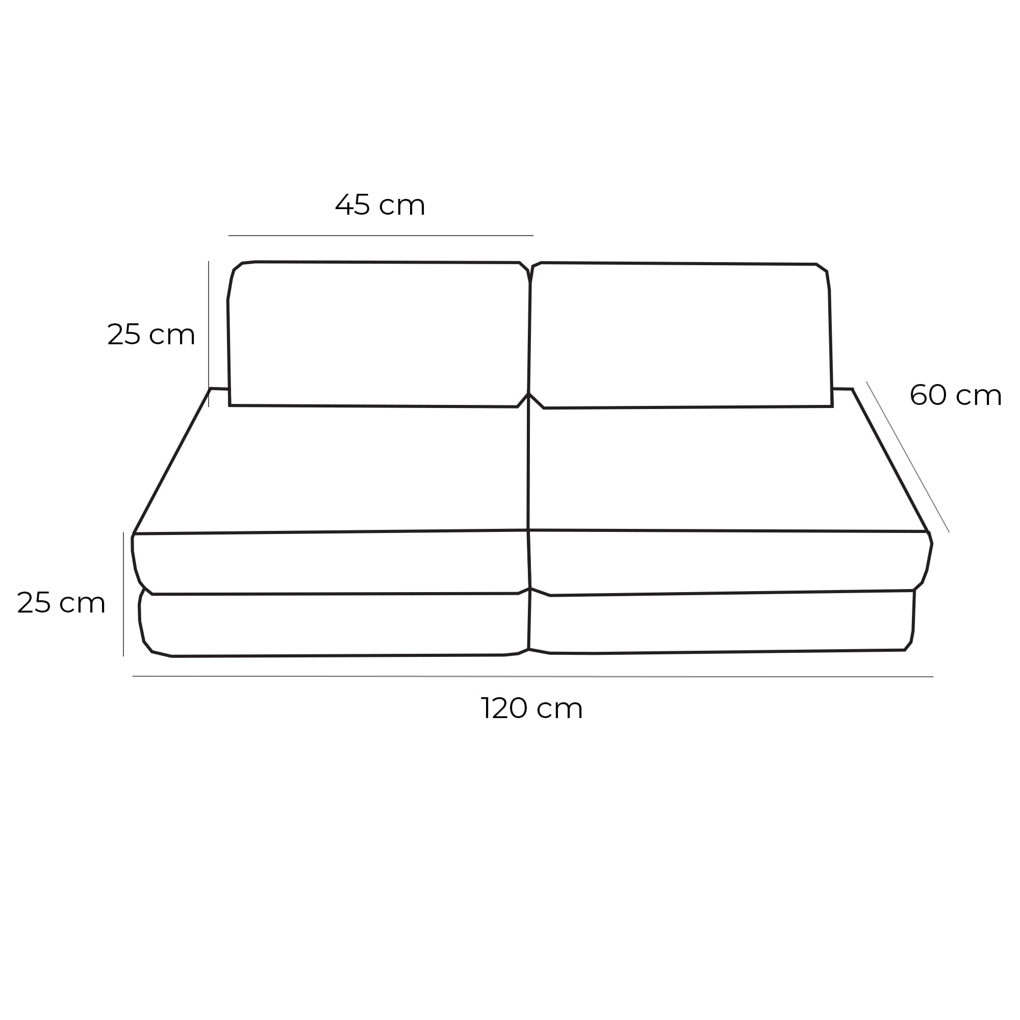 MeowBaby® CHURROS Pocket Sofa Basic