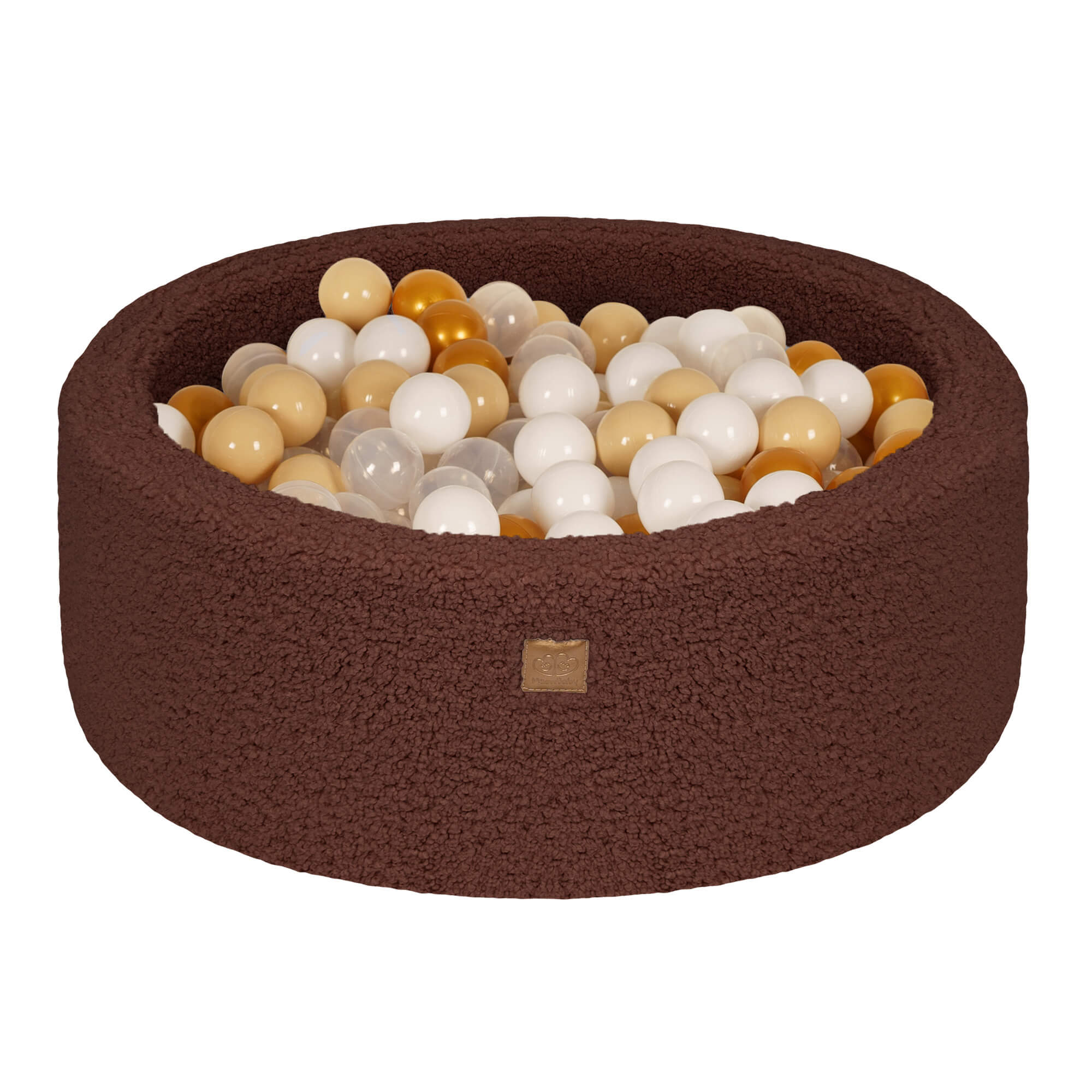 MeowBaby Bearly Foam Baby Ball Pit Brown | Ball Pit with Balls | Ball Pit Toddlers | Ball Pit for Kids | Ball pit Brown |