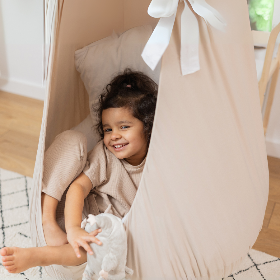 Large Kids Cocoon Swing - Wonderful Meringue