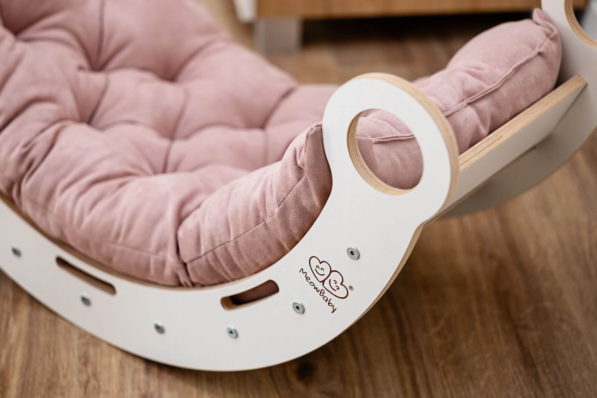 Rocker White - Wooden Toddler Indoor Climbing Frame for Kids