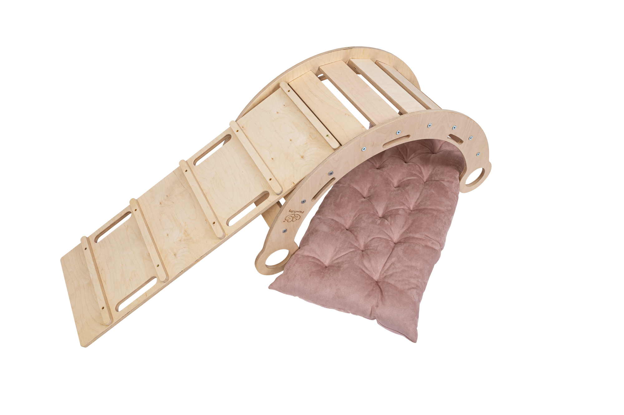 Rocker Natural - Wooden Toddler Indoor Climbing Frame for Kids
