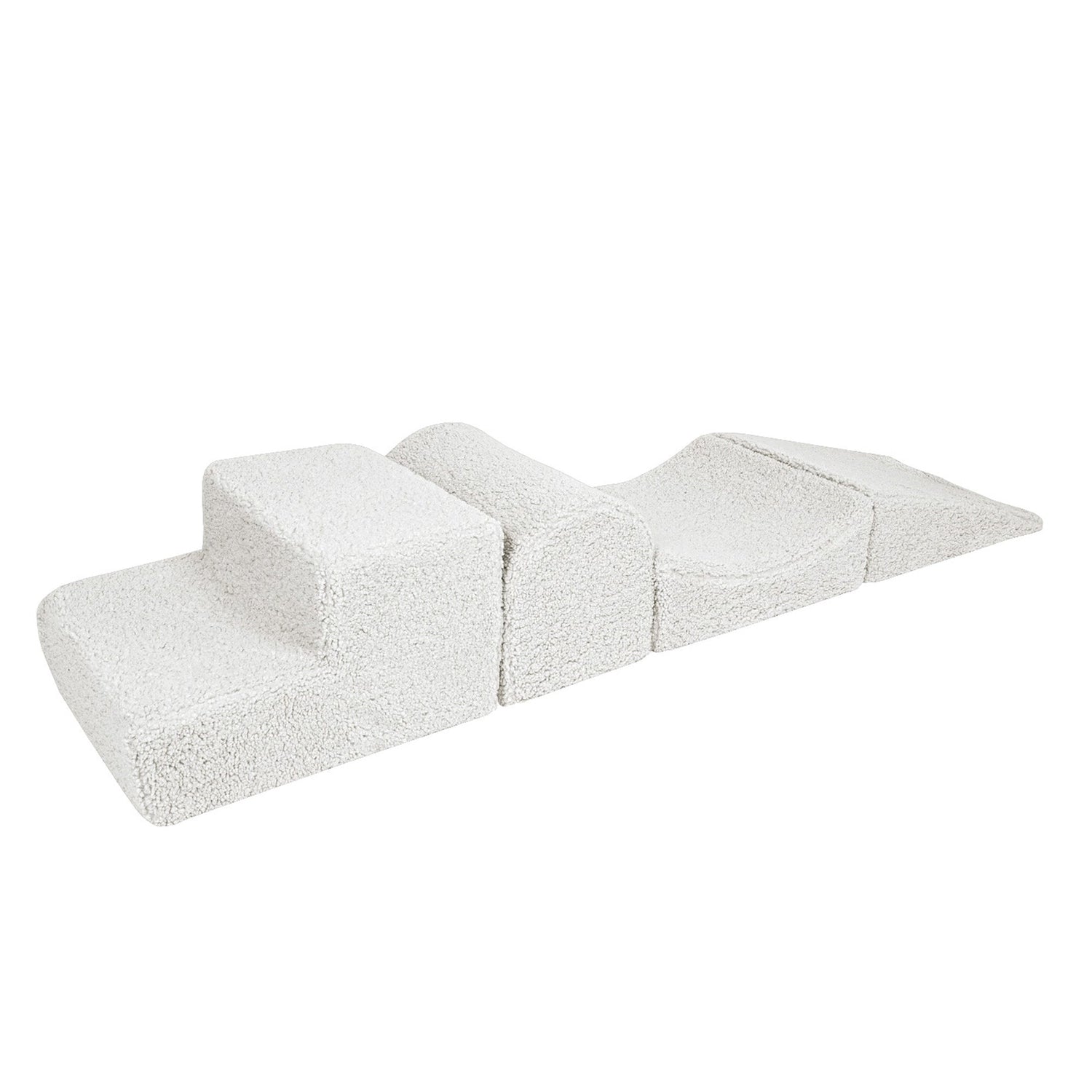 Kids Foam Climbing Blocks Bearly White | Baby Soft Play Set  White | soft play blocks | soft play equipment | soft play blocks for toddlers | foam soft play set | soft play for babies | foam soft play blocks | modular soft play set |