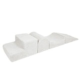 Kids Foam Climbing Blocks Bearly White | Baby Soft Play Set  White | soft play blocks | soft play equipment | soft play blocks for toddlers | foam soft play set | soft play for babies | foam soft play blocks | modular soft play set |