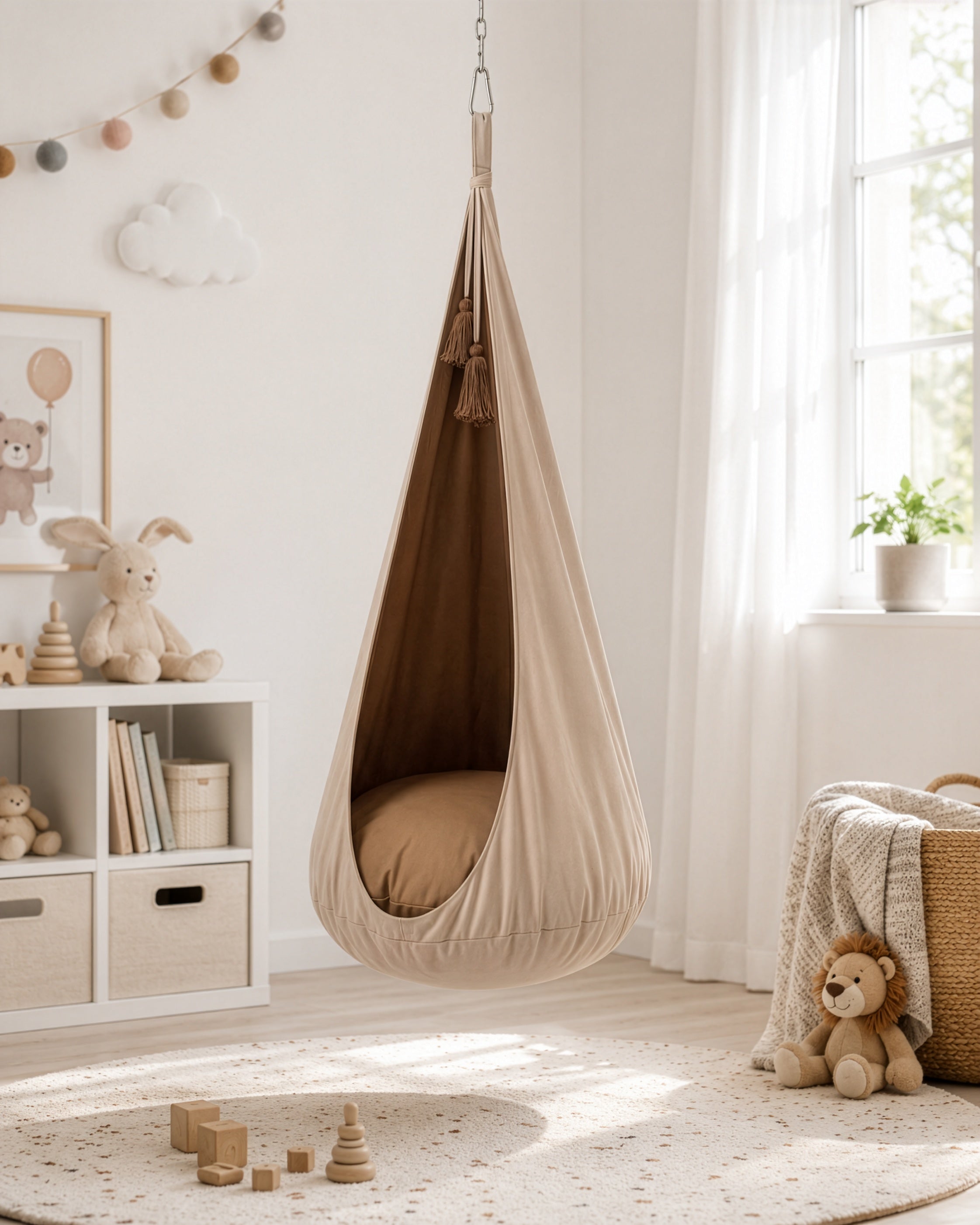 Kids Cocoon Swing - Caramel Marshmallow