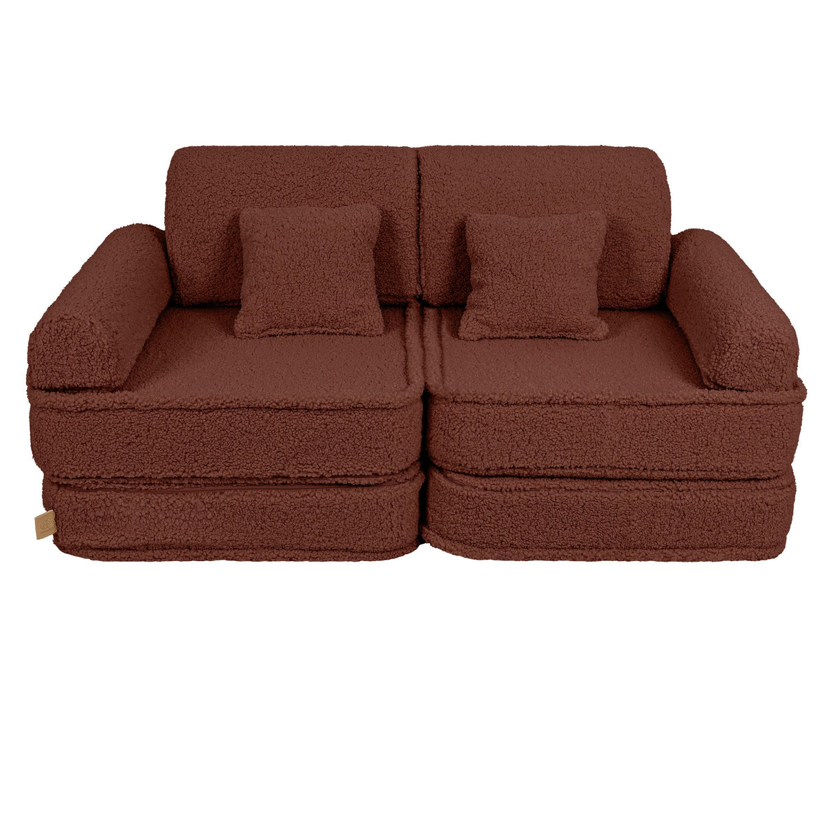 MeowBaby® Cream BEARLY Play Sofa | Bearly Kids Play Sofa Pocket Plus