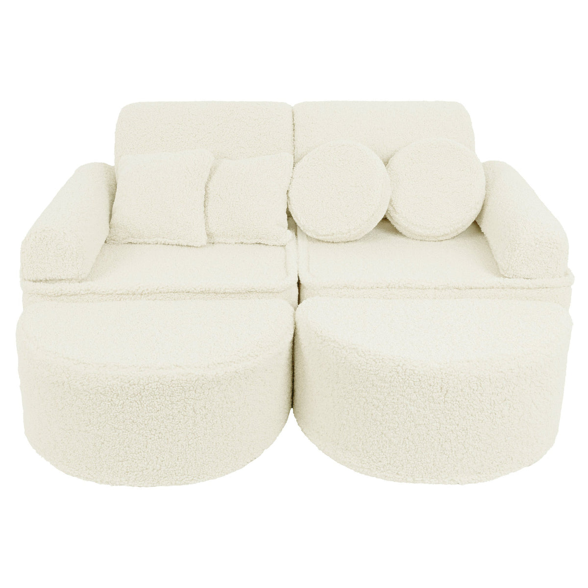 kids play sofa| modular play sofa | play couch | MeowBaby Bearly play sofa for kids | play sofa couch | soft play sofa | cream colour