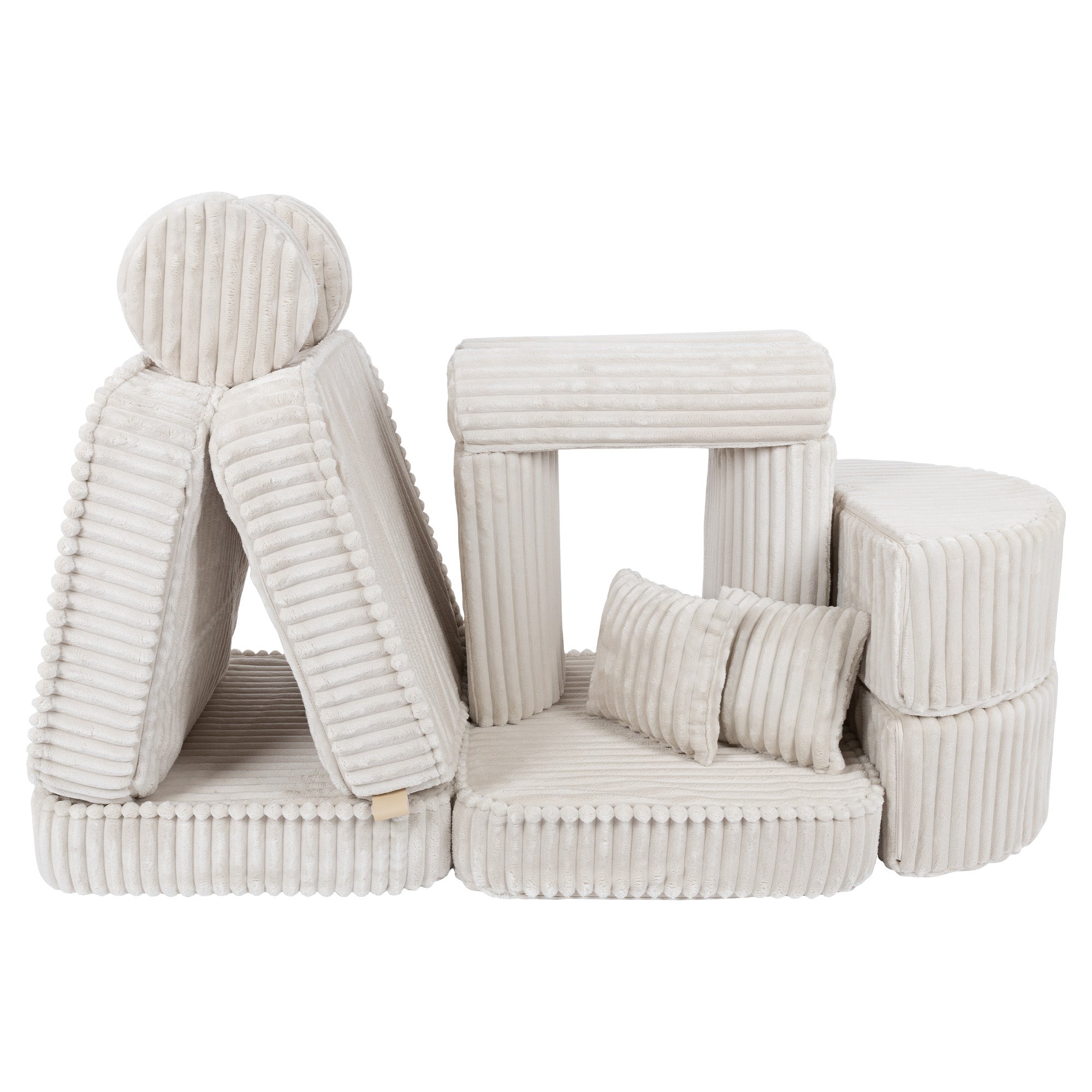 MeowBaby Churros Play Sofa | Kids Play Sofa | Play Couch | Corduroy Soft Play Sofa | Modular Sofa for Kids |