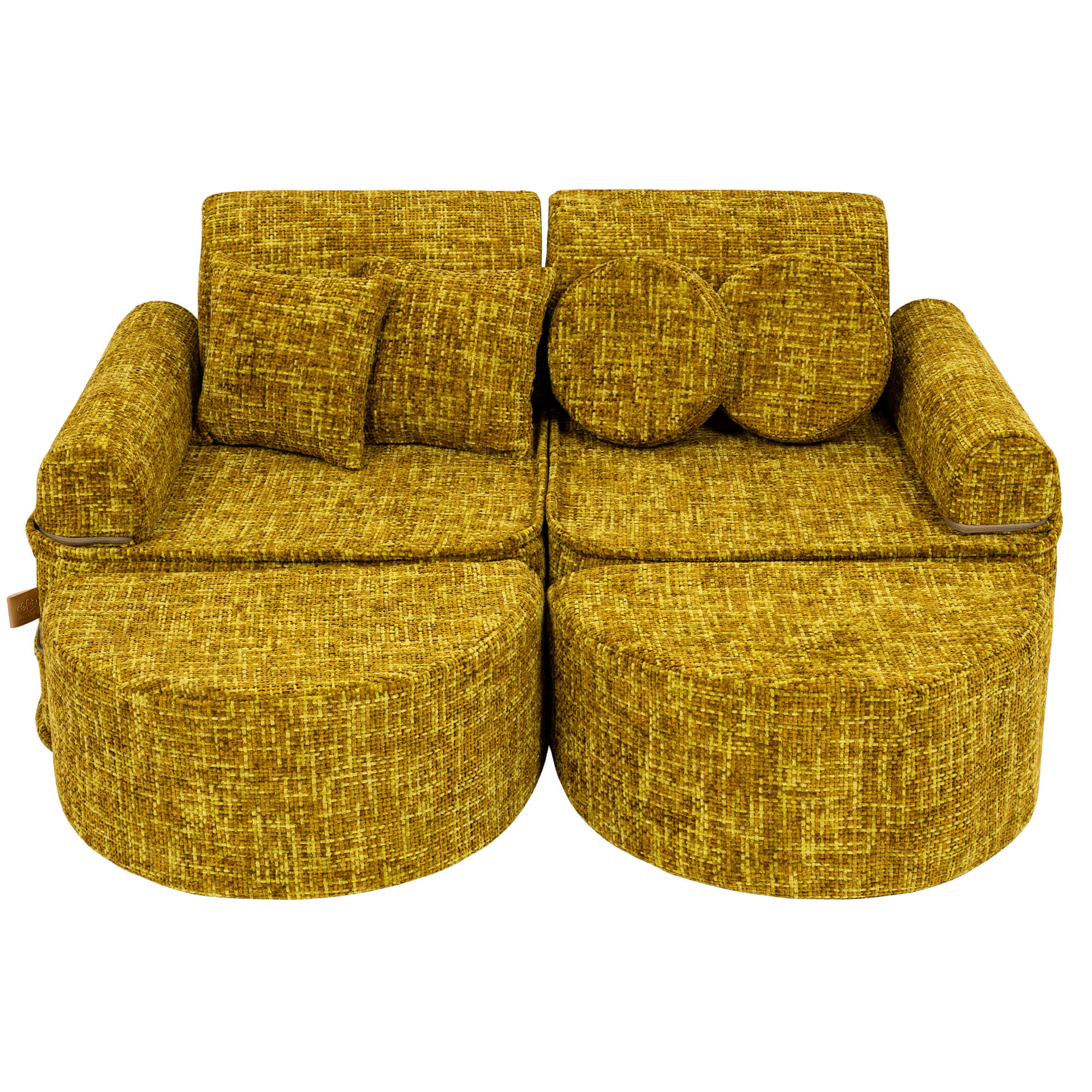 MeowBaby honey mustard tangle soft play sofa | kids play sofa | modular play sofa for kids