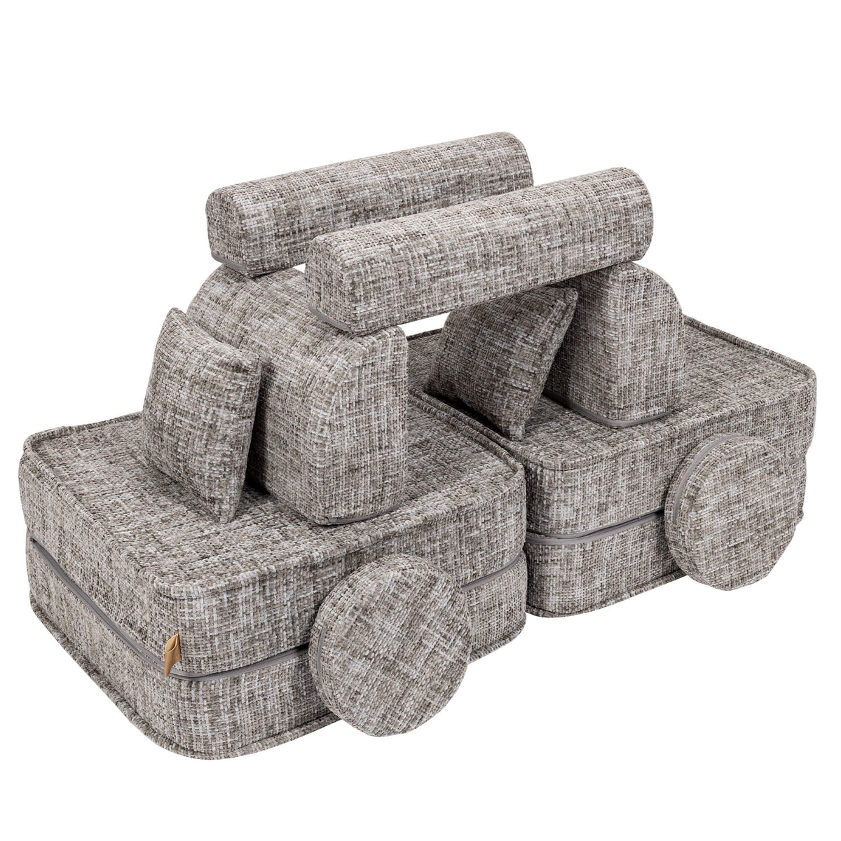 Meowbaby Tangle Pocket Sofa Plus Moon Grey