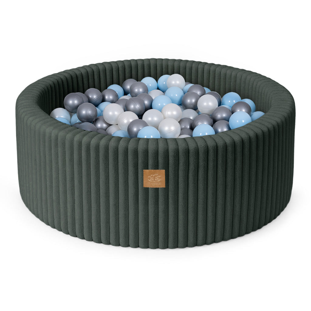 MeowBaby Ball Pit for Kids | Baby Ball Pit | Churros Green Ball Pit with Balls |