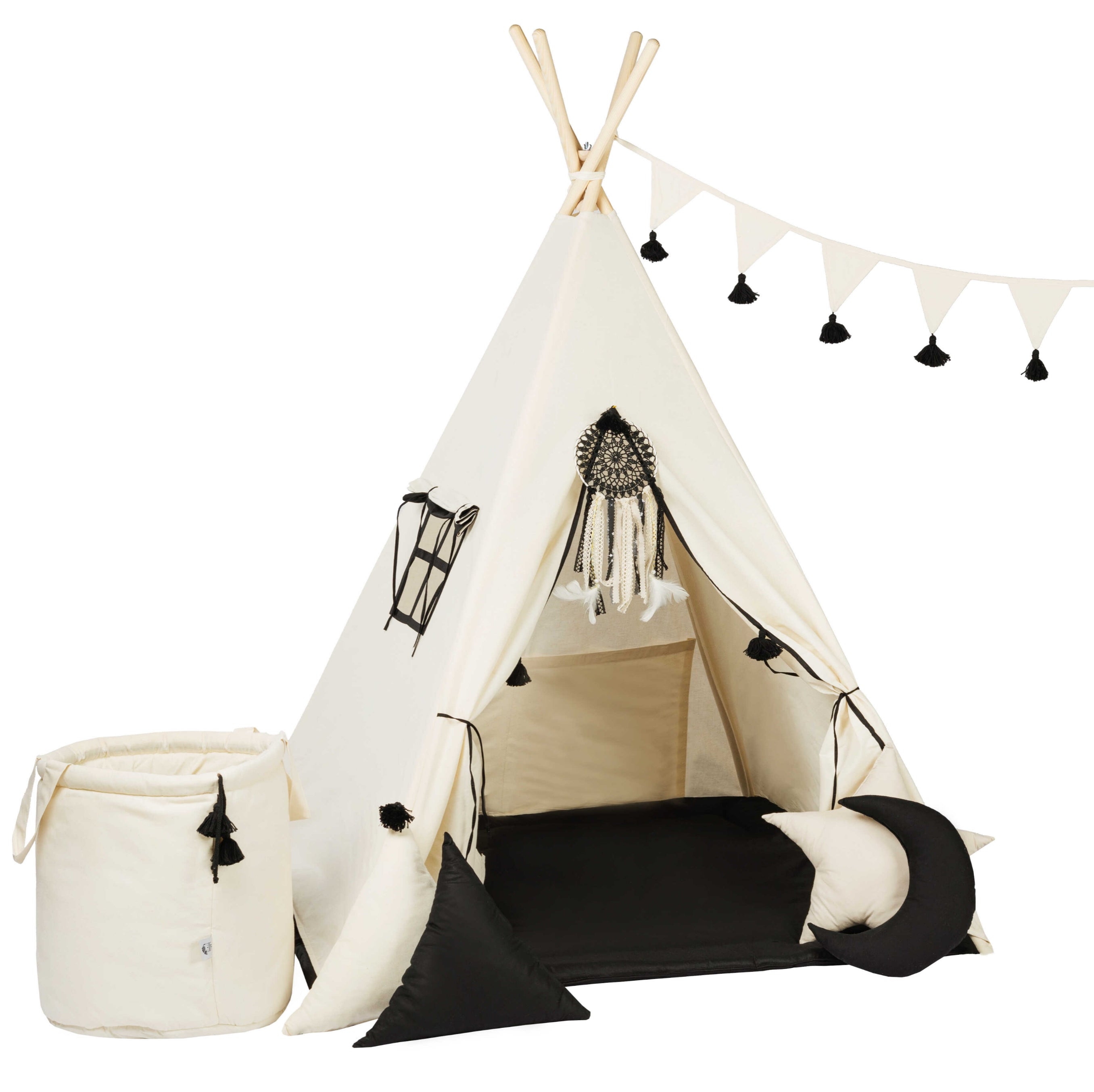 Cream Teepee Tent | Teepee Cream | Kids Teepee | Teepee Tent for Kids | Teepee Tent for Babies & Toddlers | Cream Tent | Kids Teepee Tent | Teepee Tent for Boys & Girls |