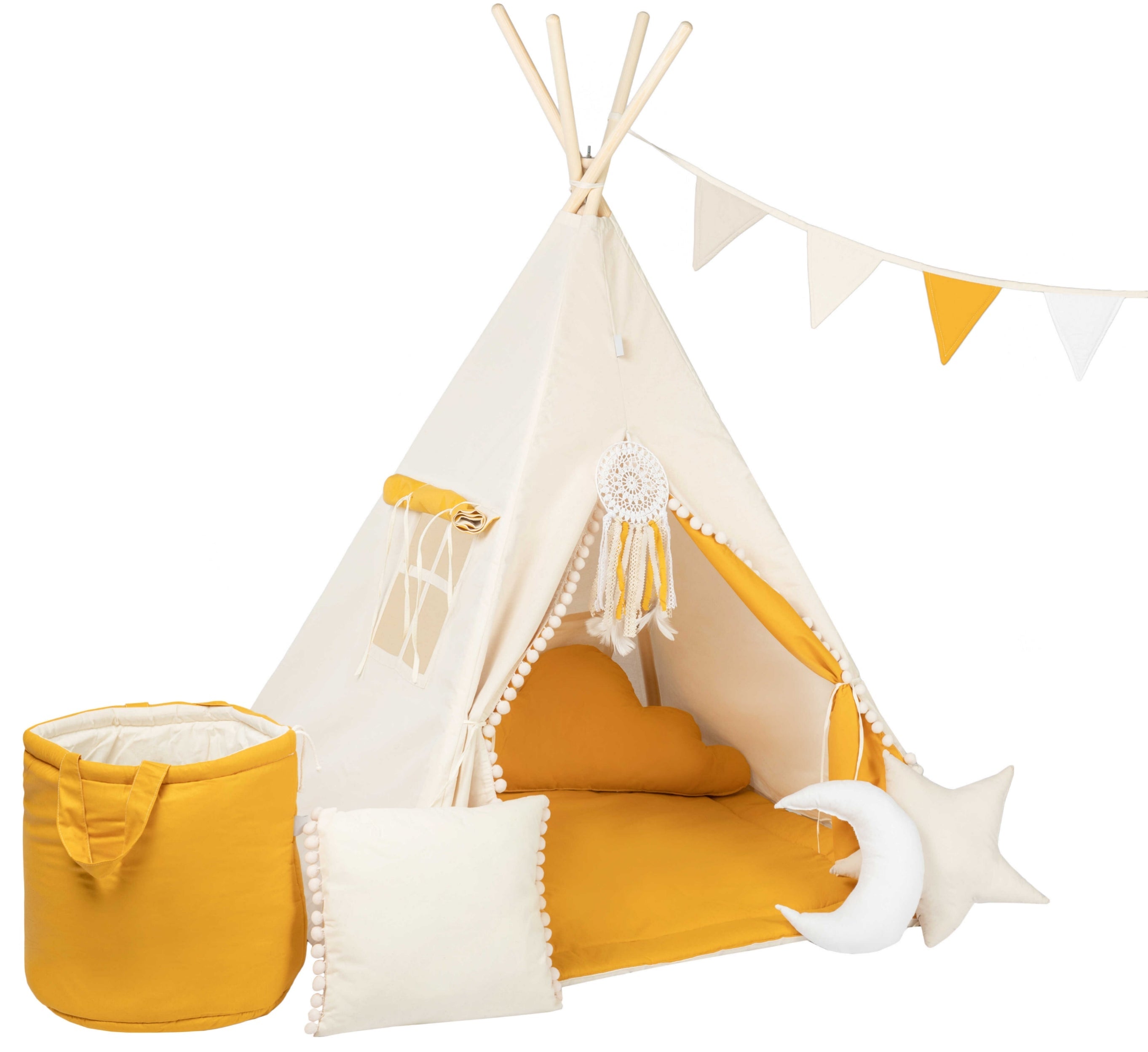 Mustard Teepee Tent | Teepee Mustard | Kids Teepee | Teepee Tent for Kids | Teepee Tent for Babies & Toddlers | Mustard Tent | Kids Teepee Tent | Teepee Tent for Boys & Girls |