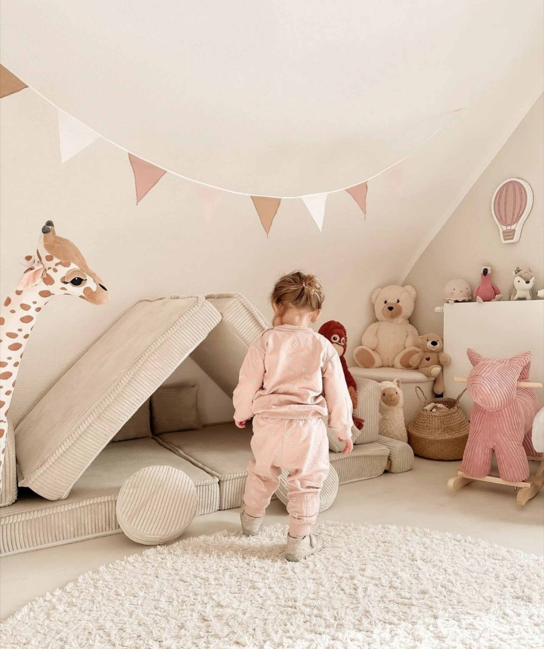 cream corduroy play sofa | cream/ecru corduroy Play Sofa | Play Sofa Kids cream corduroy | MeowBaby cream/ecru corduroy soft play sofa |