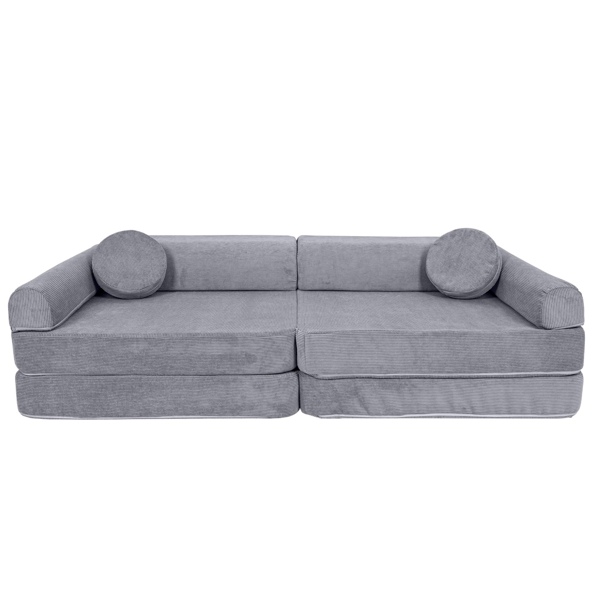 MeowBaby Slimcord Kids Play Sofa - Modular Play Couch | 10 Pieces