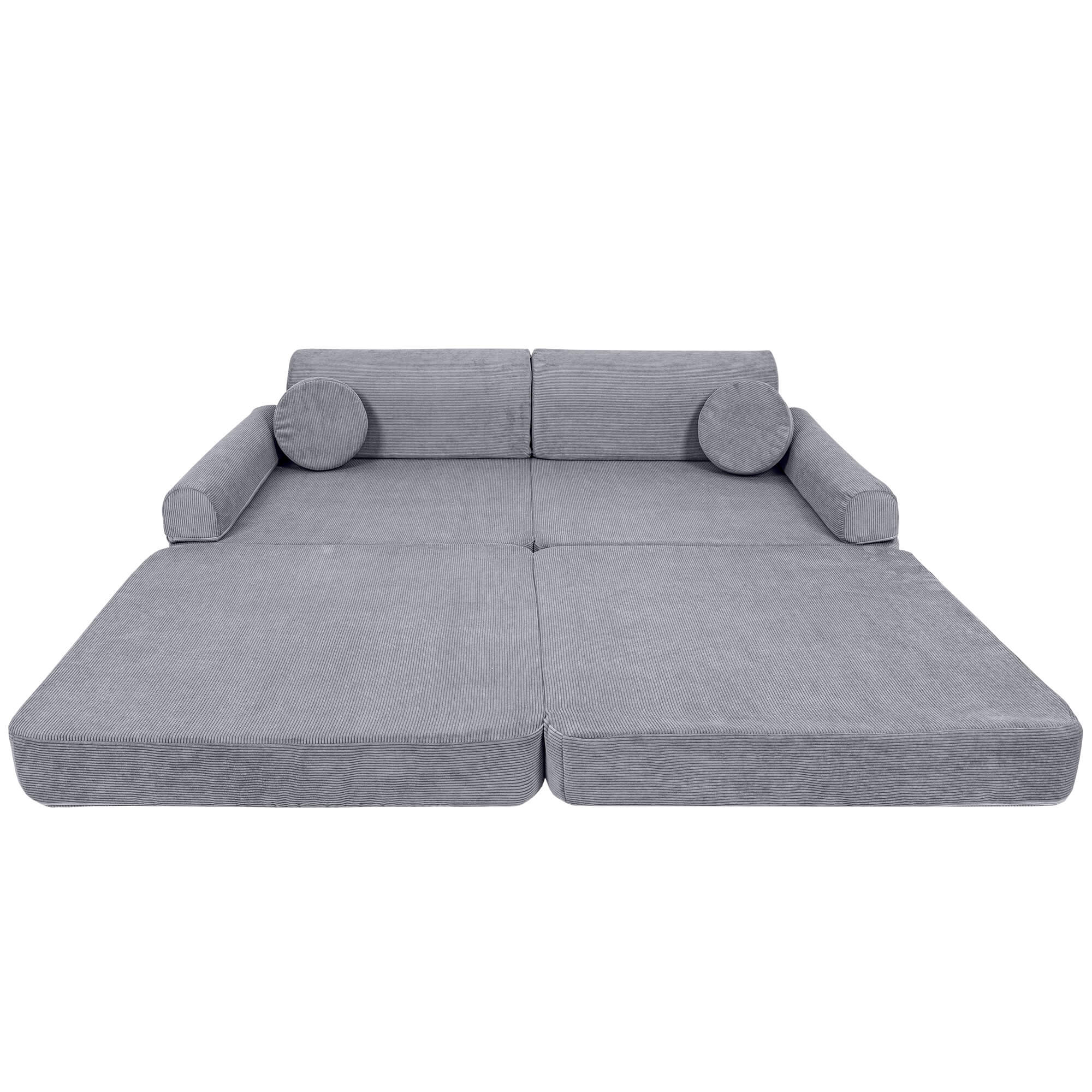MeowBaby Slimcord Kids Play Sofa - Modular Play Couch | 10 Pieces