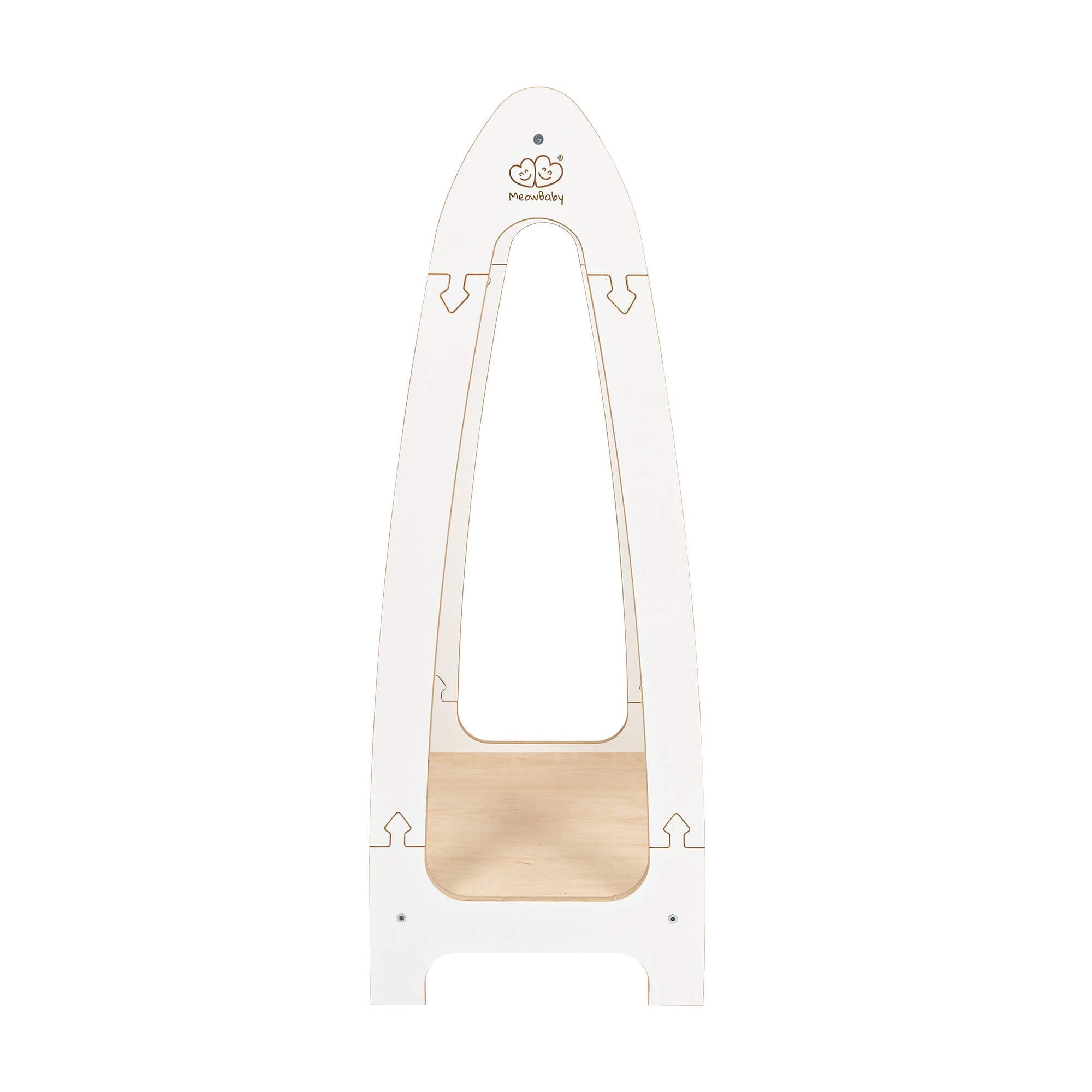 MeowBaby Soft Wooden Hanger For Kids Bedroom