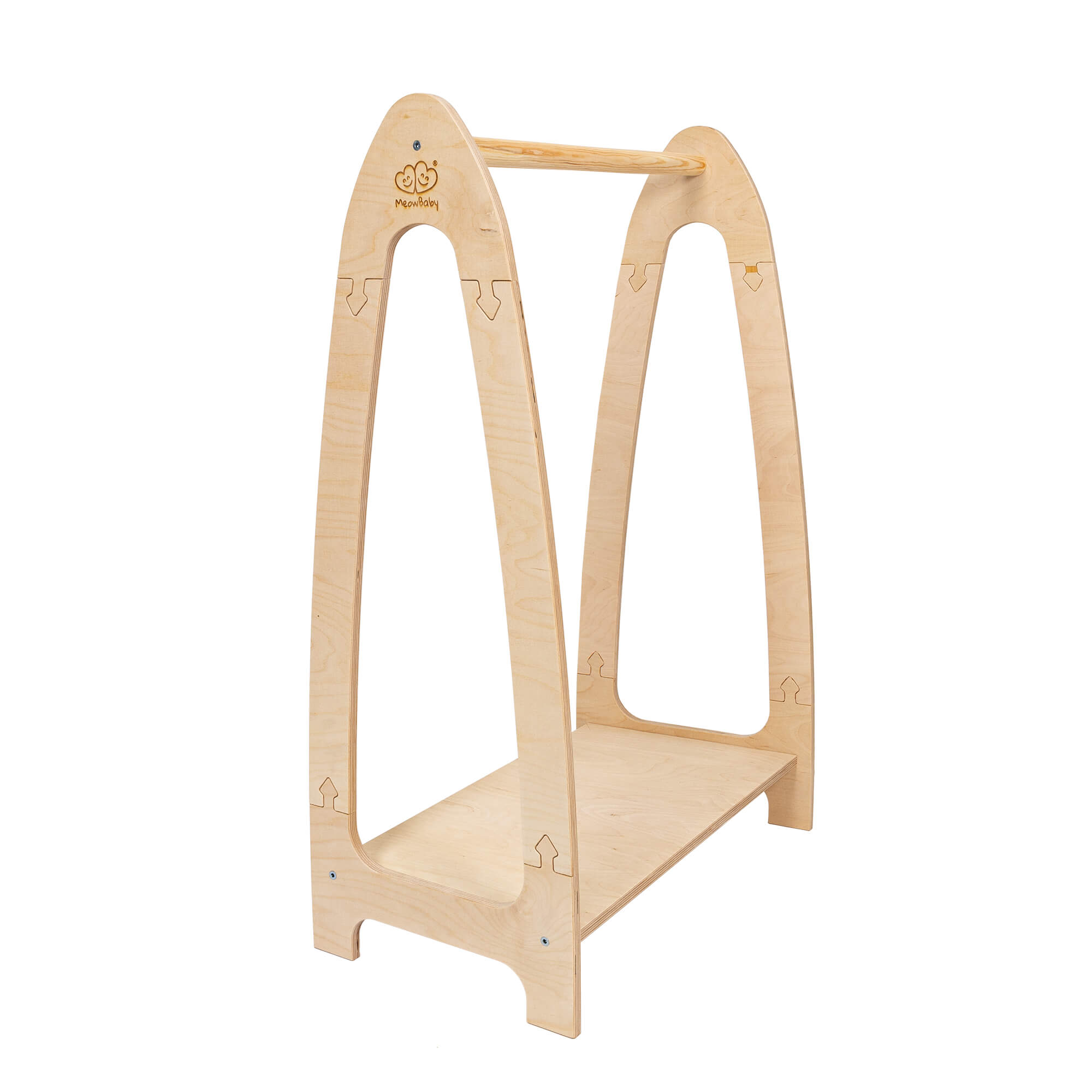 MeowBaby Soft Wooden Hanger For Kids Bedroom