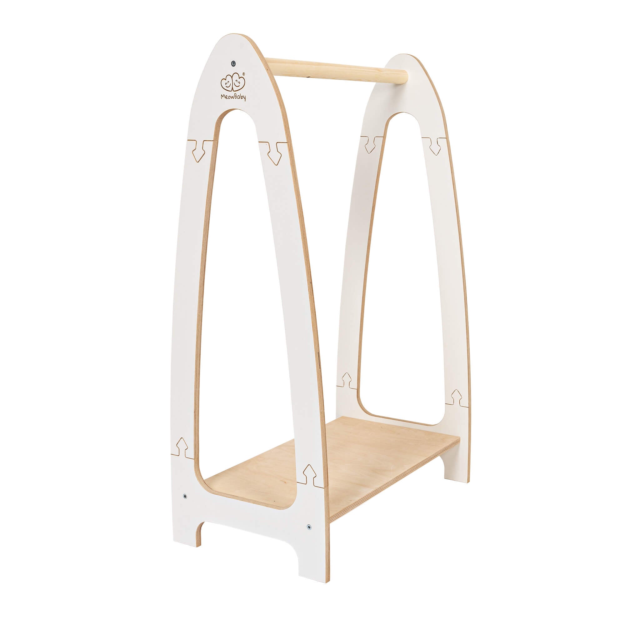 MeowBaby Soft Wooden Hanger For Kids Bedroom