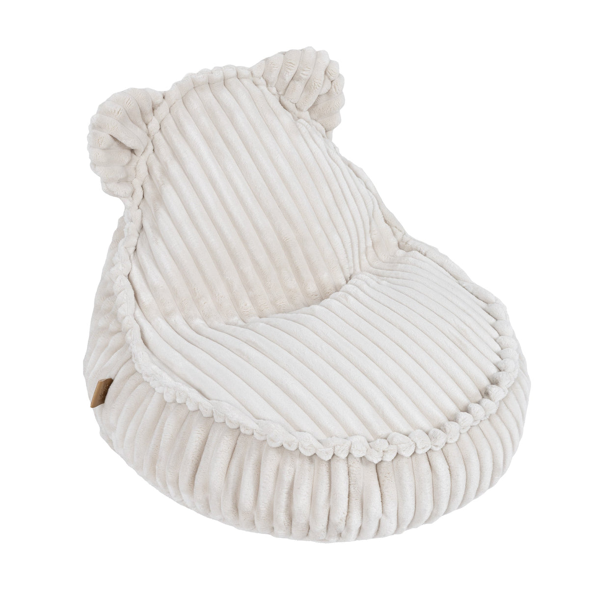 cream MeowBaby CHURROS Sako Bag Teddy | bean bag for kids | kids pouf teddy | pouffe for kids |