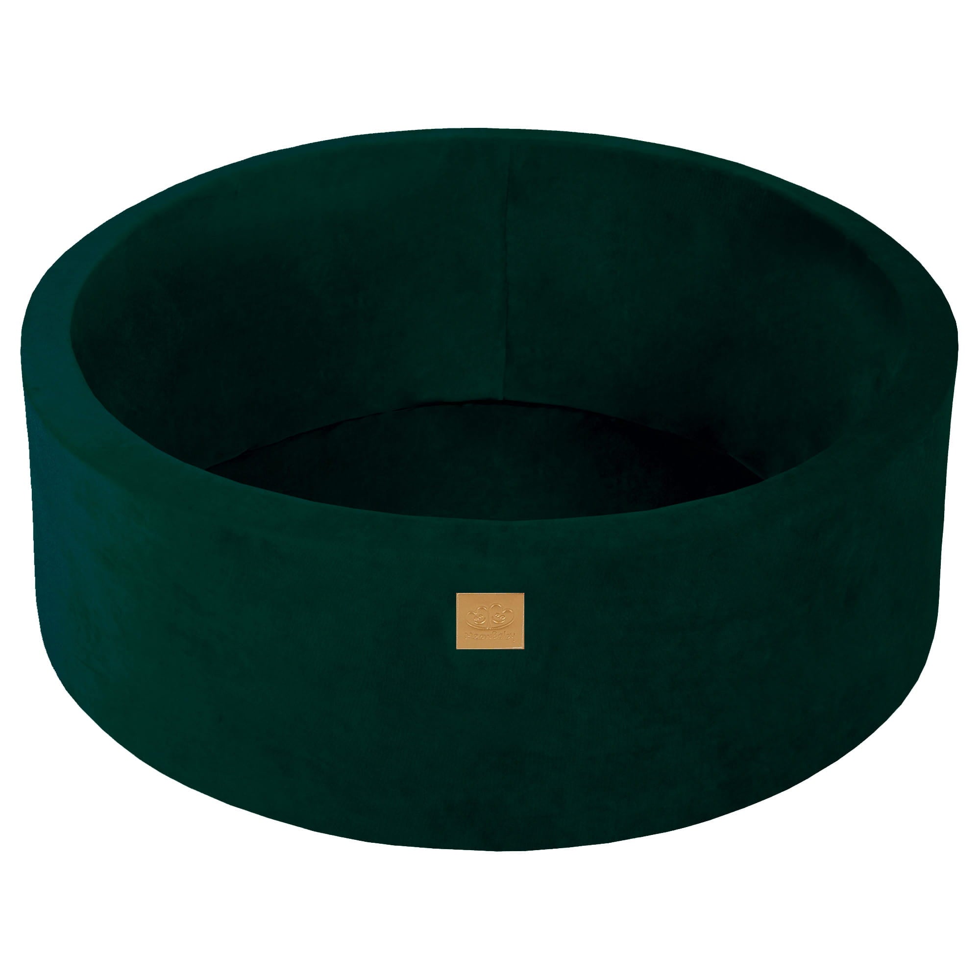 MeowBaby® VELVET Dark Green Ball Pit + 250 Balls - 90x30cm