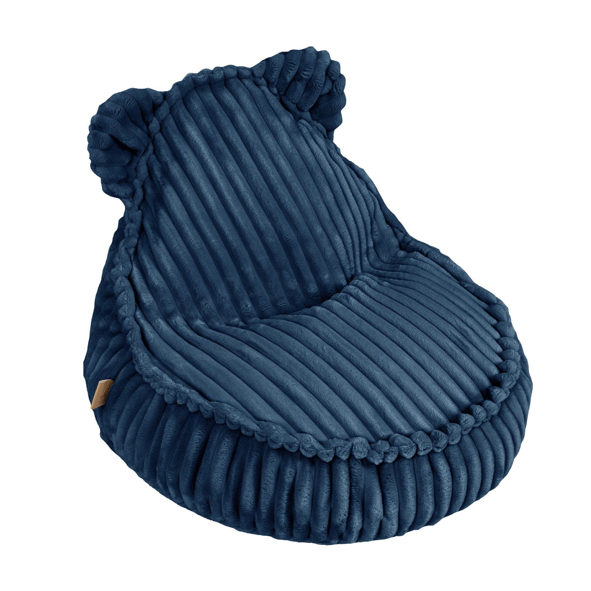 blue MeowBaby CHURROS Sako Bag Teddy | bean bag for kids | kids pouf teddy | pouffe for kids |