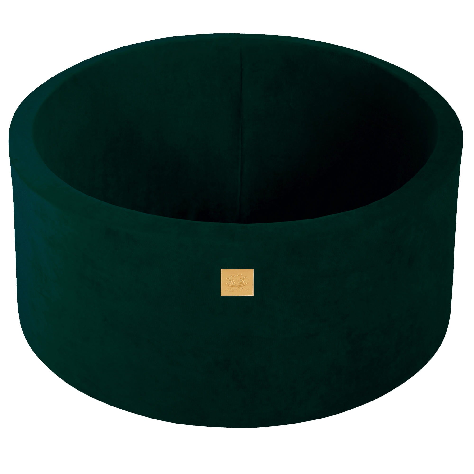 MeowBaby® VELVET Dark Green Ball Pit + 300 Balls - 90x40cm