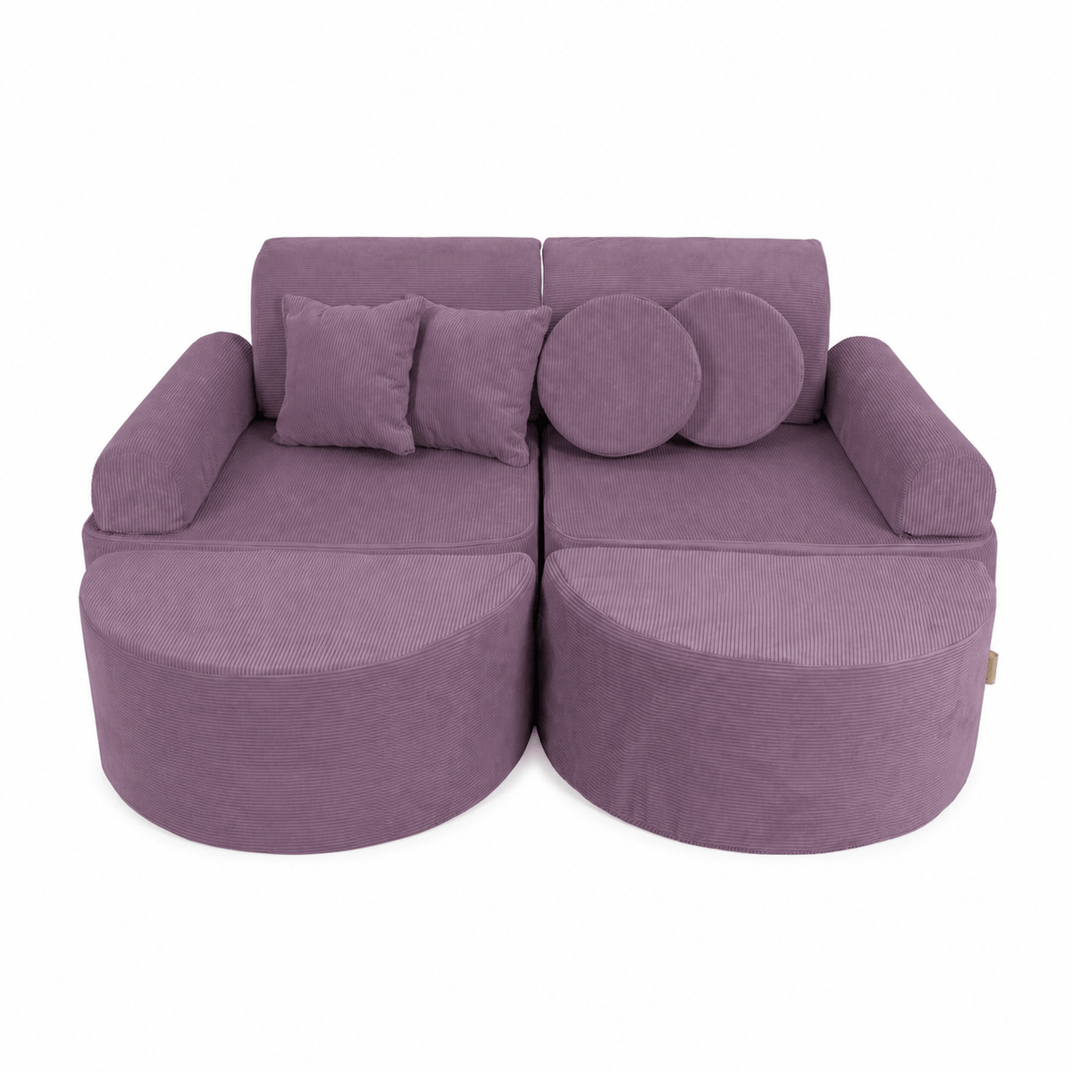 Kids Play Sofa | Modular Play Sofa | modular play couch | MeowBaby Slimcord Play Sofa for kids | lavender play sofa | play couch | modular play sofa | childrens play sofa |