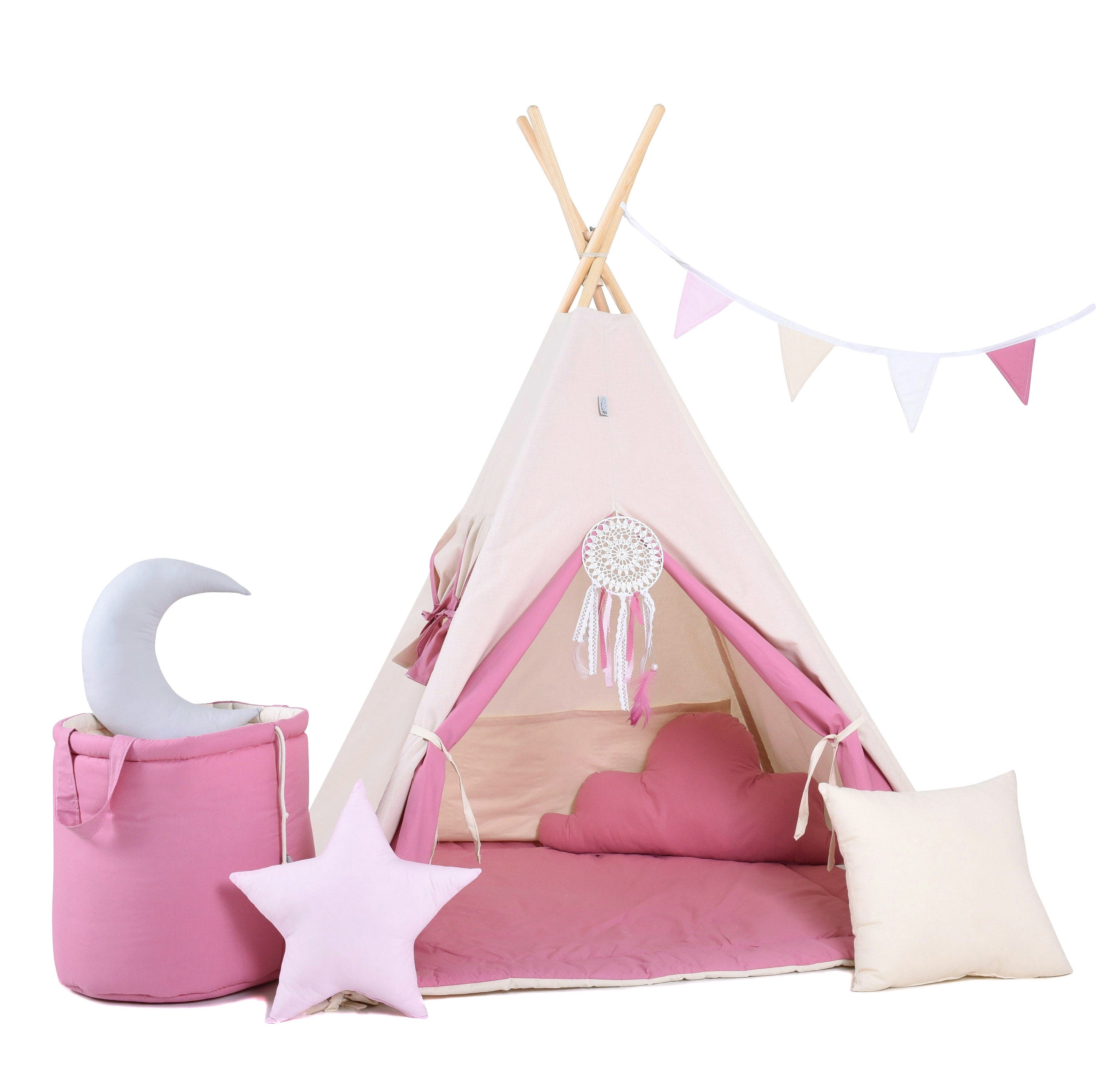 Pink Teepee Tent | Teepee Pink | Kids Teepee | Teepee Tent for Kids | Teepee Tent for Babies and Toddlers | Pink Tent | Kids Teepee Tent | Teepee Tent for Girls |
