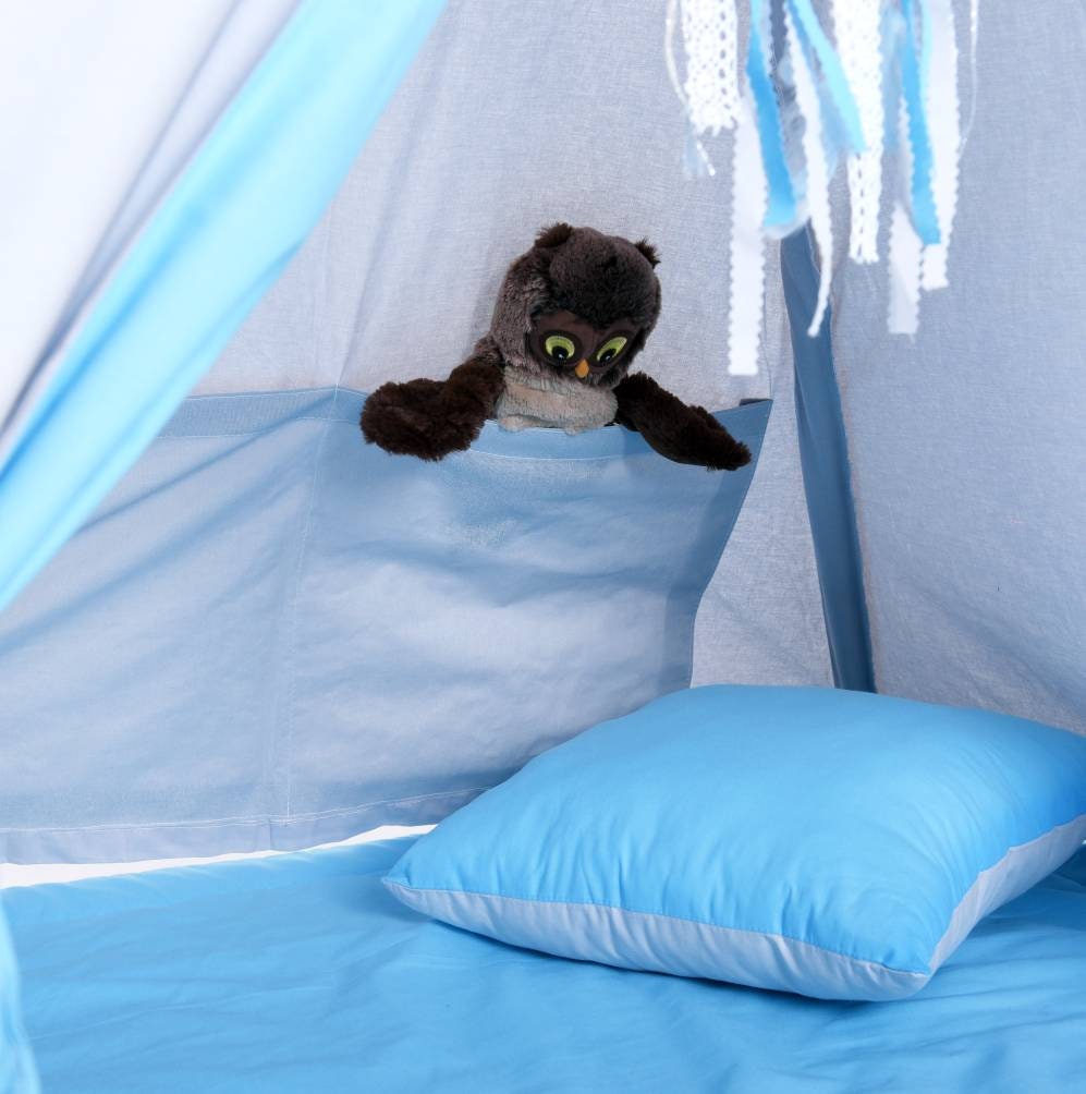 Blue Teepee Tent | Teepee Blue | Kids Teepee | Teepee Tent for Kids | Teepee Tent for Babies & Toddlers | Blue Tent | Kids Teepee Tent | Teepee Tent for Boys & Girls |
