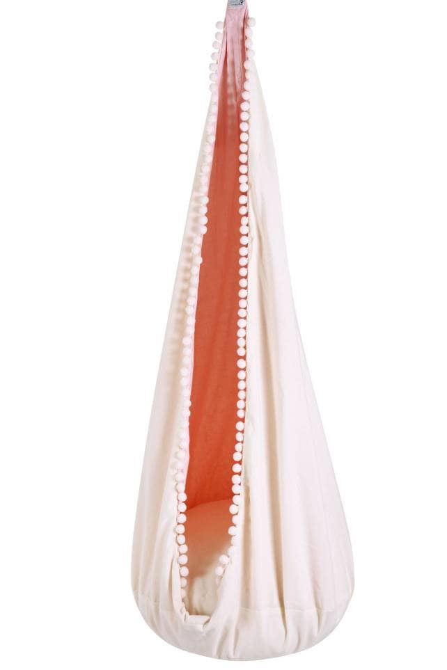 Kids Cocoon Swing - Cream & Pink